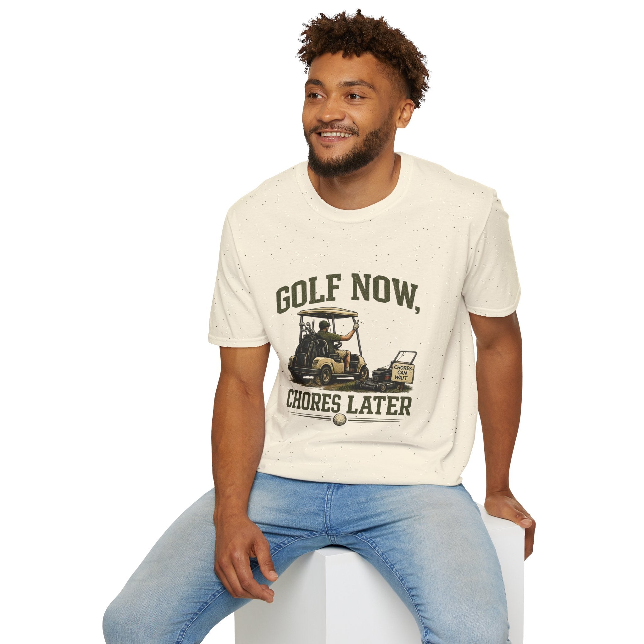 Golf Now, Chores Later T-Shirt