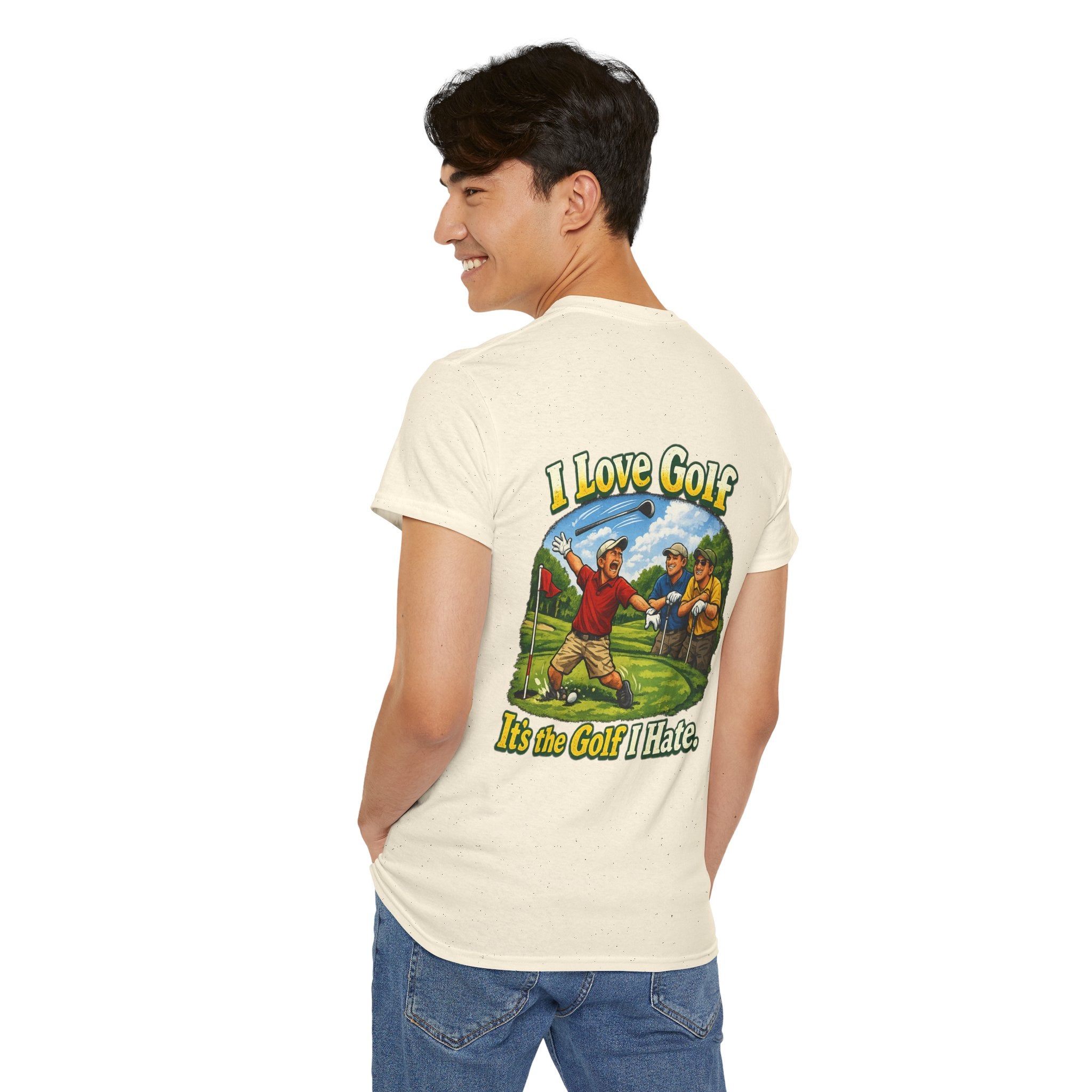 Golf Tee - "I Love Golf, It’s the Golf I Hate" Funny Golfing T-Shirt