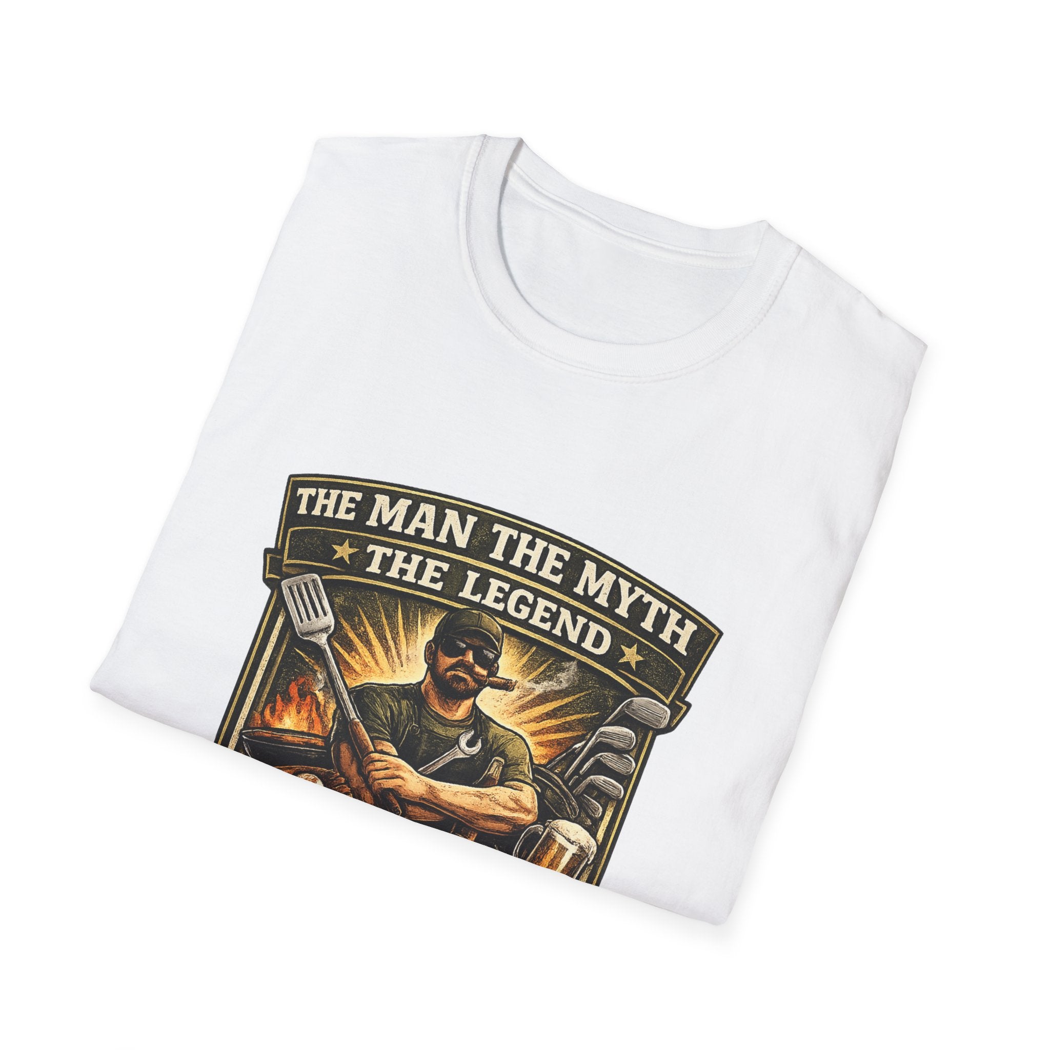Dad T-Shirt – “The Man The Myth The Legend” Grillmaster Tee