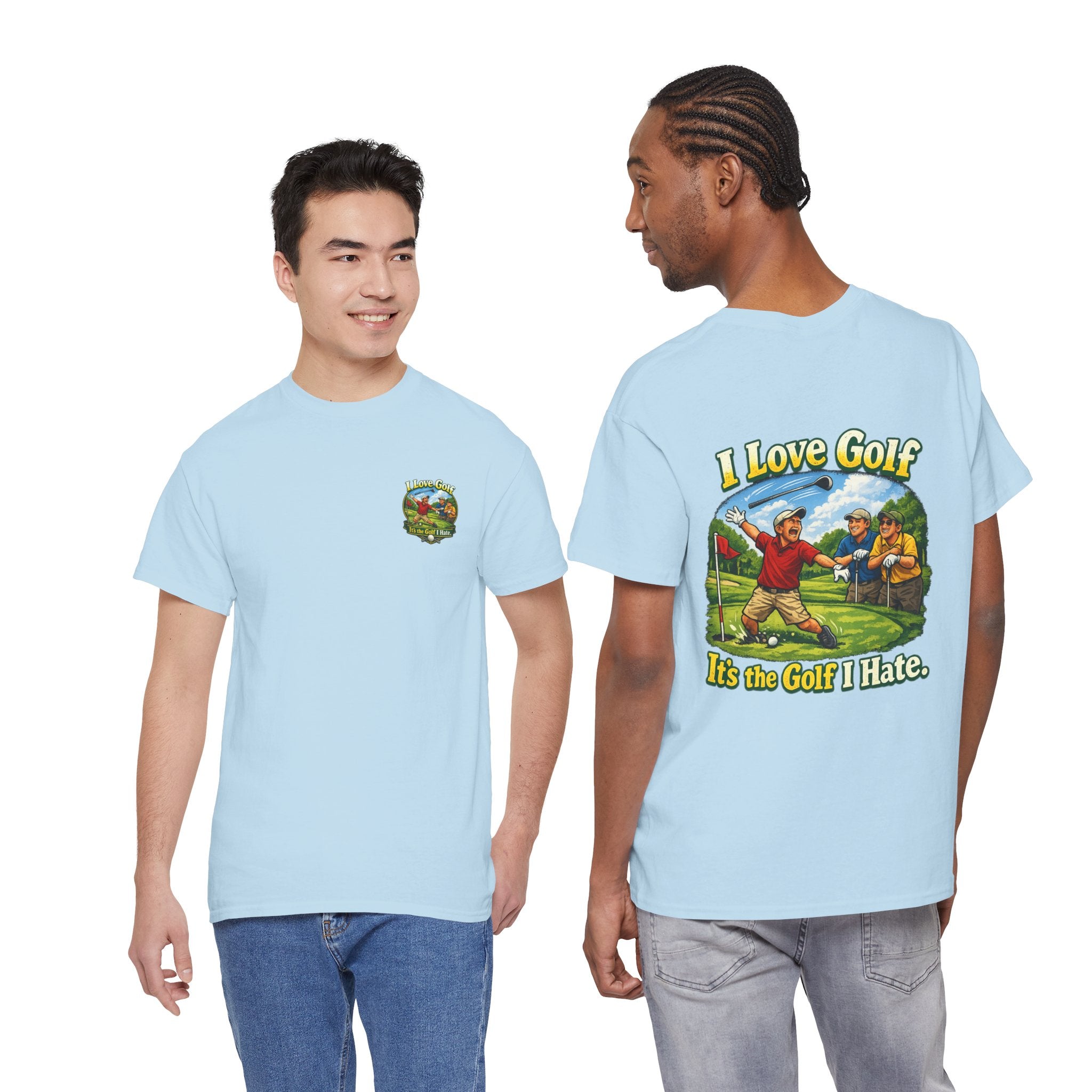 Golf Tee - "I Love Golf, It’s the Golf I Hate" Funny Golfing T-Shirt