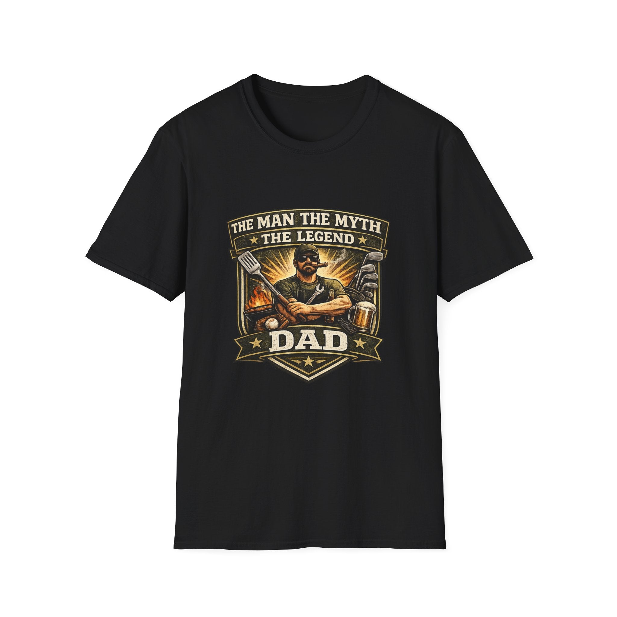 Dad T-Shirt – “The Man The Myth The Legend” Grillmaster Tee