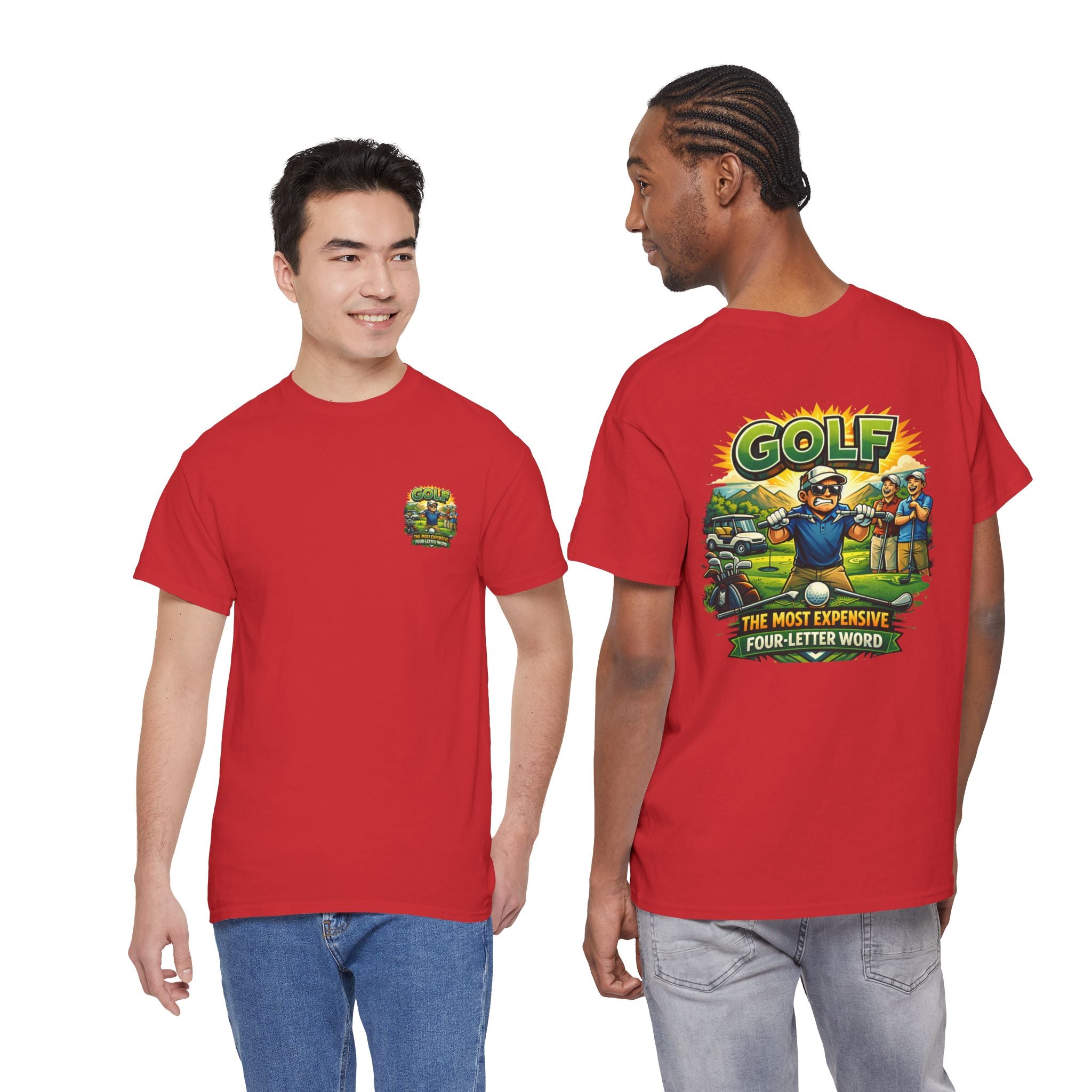Golf 'The Most Expensive Four‑Letter Word' Comic T‑Shirt