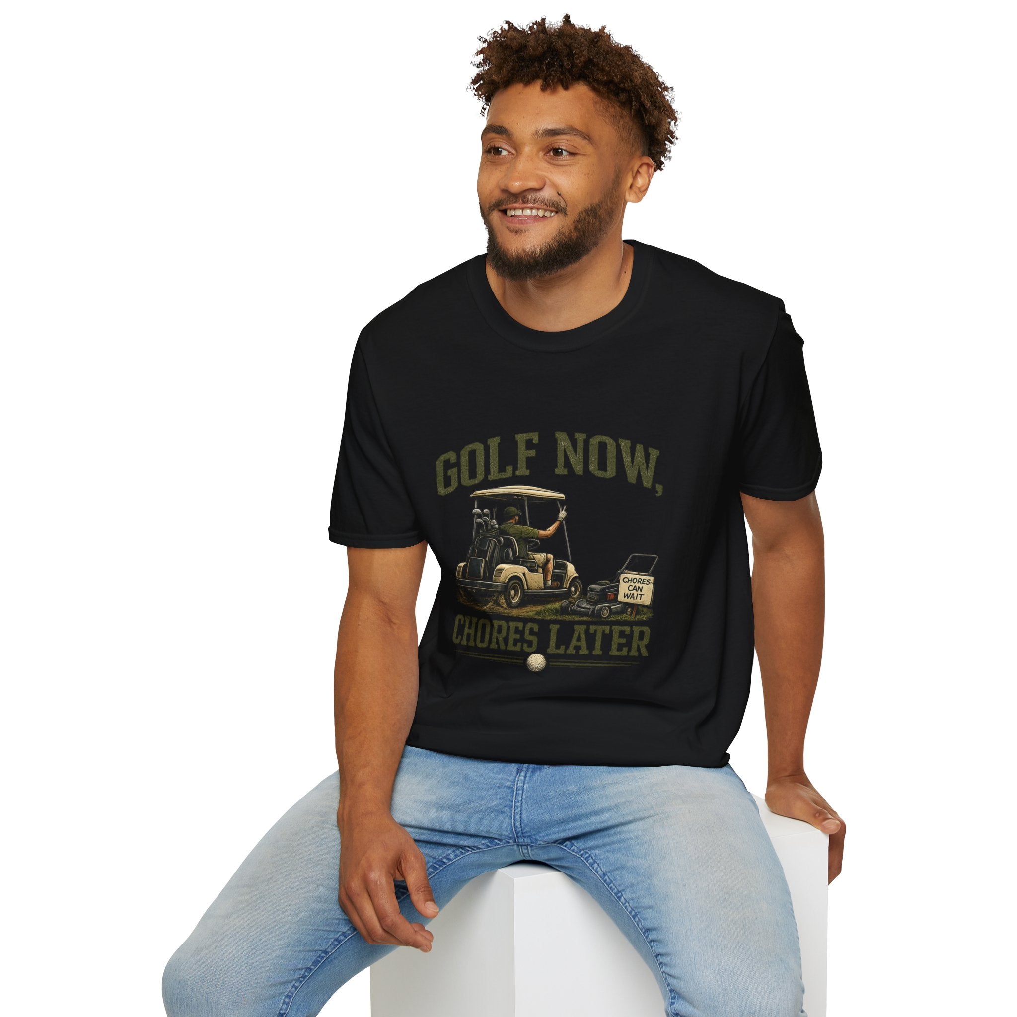 Golf Now, Chores Later T-Shirt