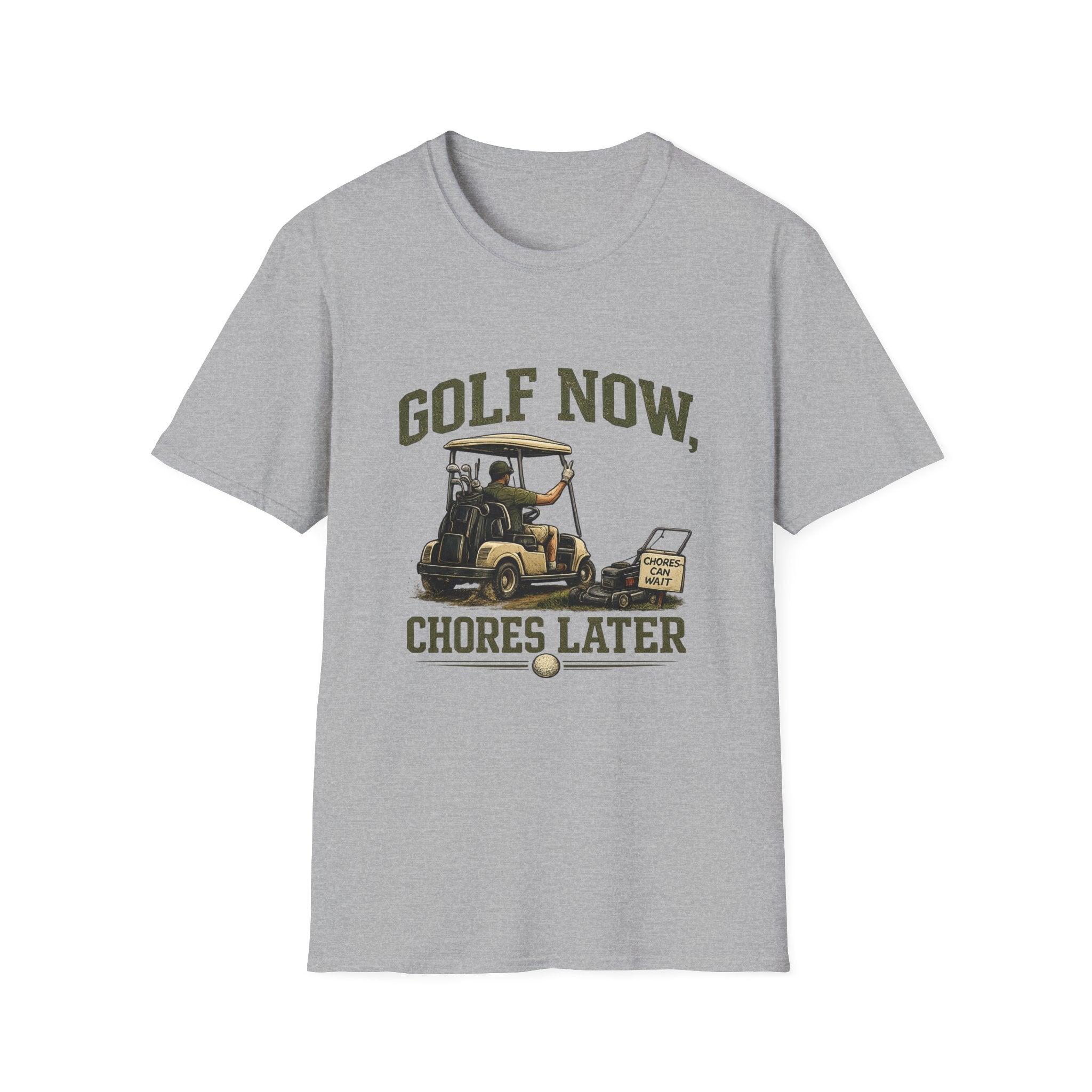 Golf Now, Chores Later T-Shirt