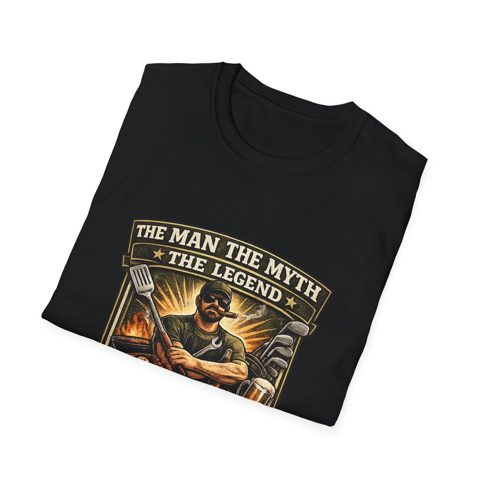 Dad T-Shirt – “The Man The Myth The Legend” Grillmaster Tee
