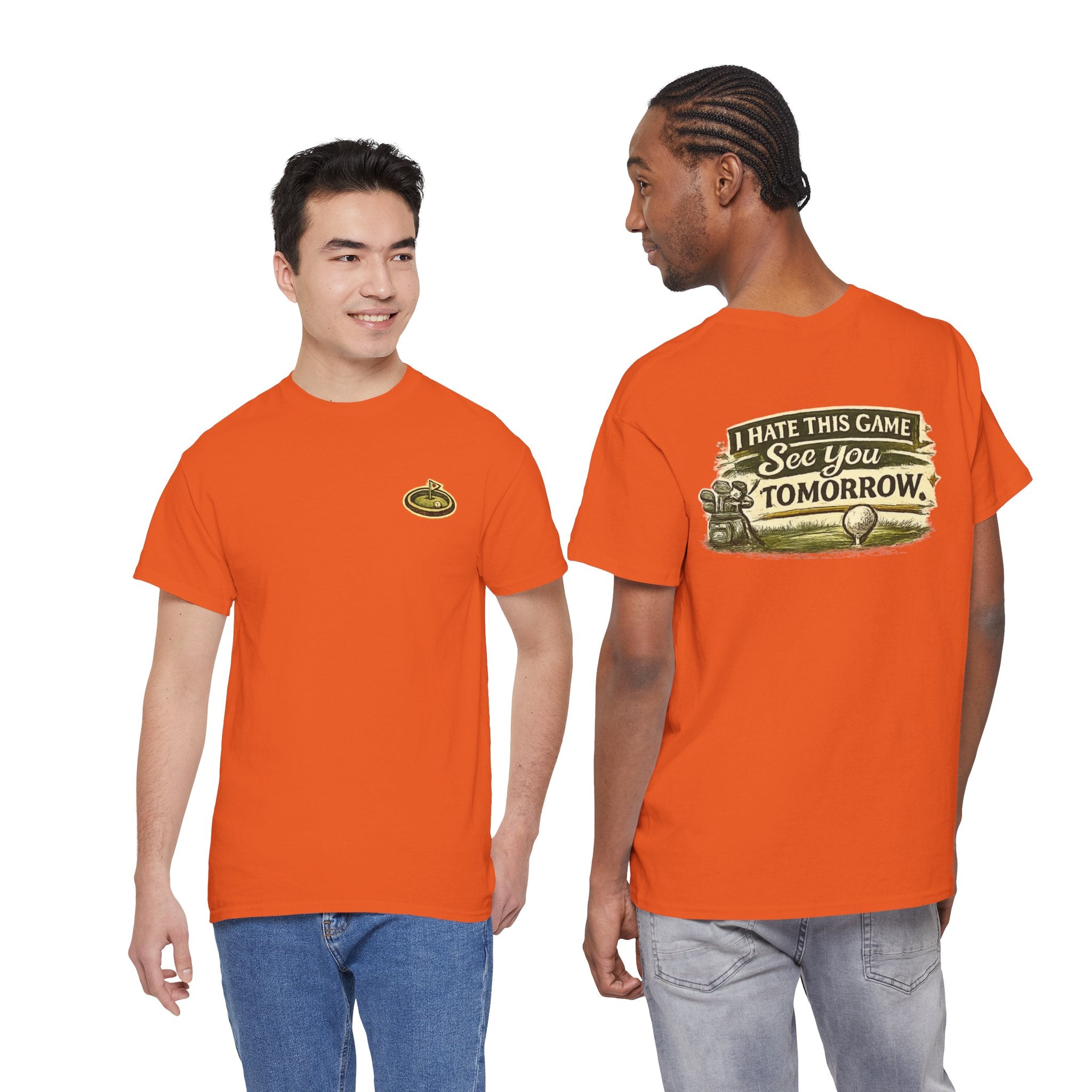 Golf T‑Shirt — "I Hate This Game, See You Tomorrow" Retro Graphic Tee
