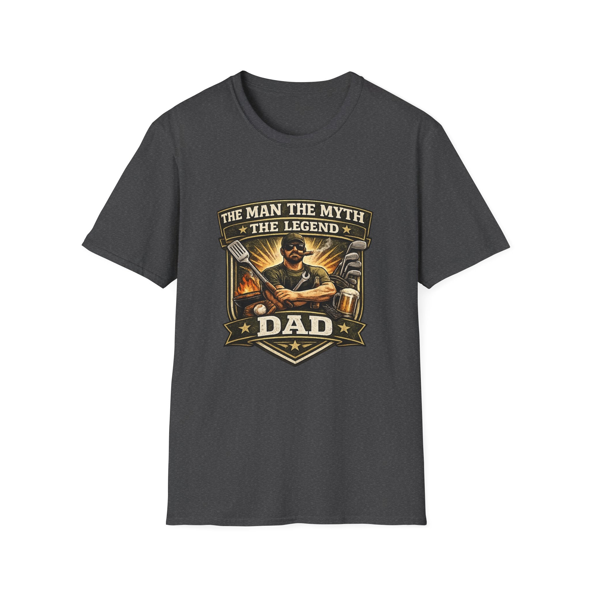 Dad T-Shirt – “The Man The Myth The Legend” Grillmaster Tee