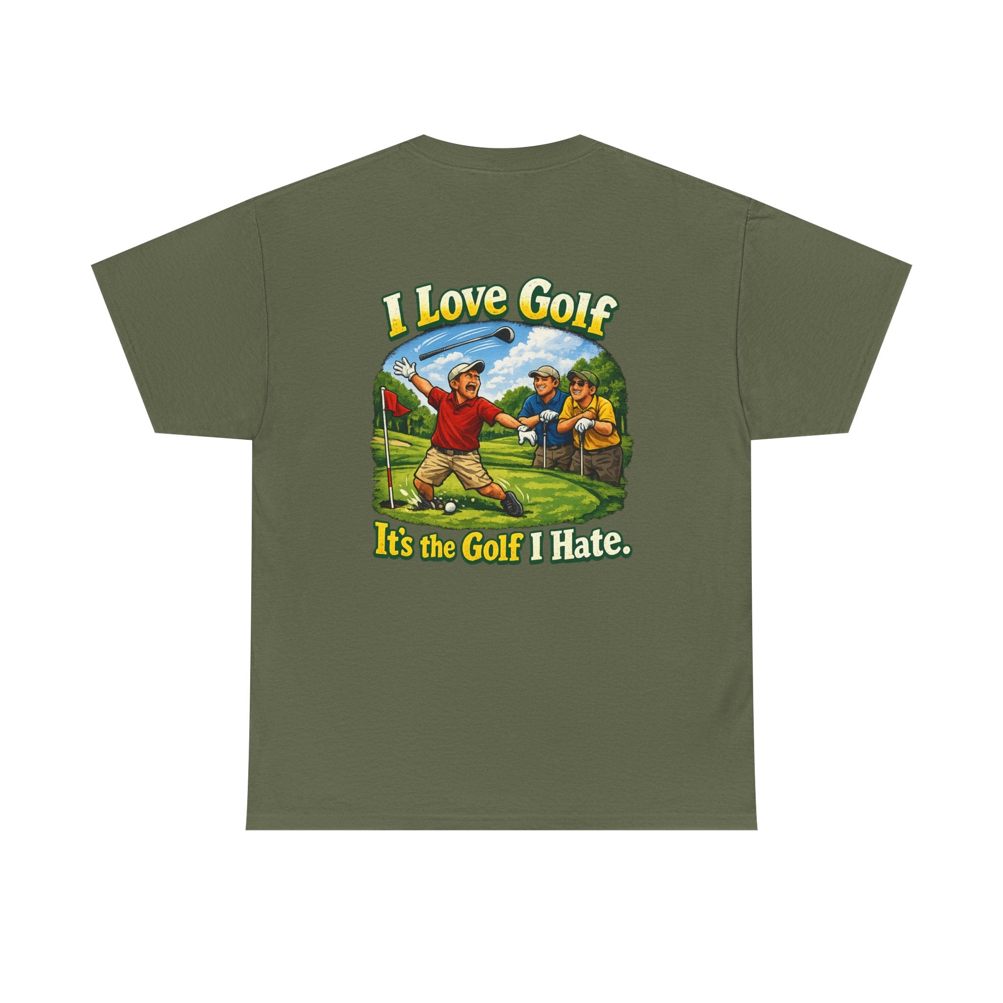 Golf Tee - "I Love Golf, It’s the Golf I Hate" Funny Golfing T-Shirt