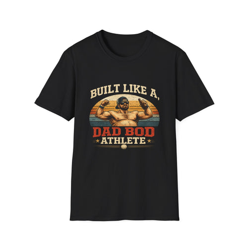 Dad Bod Athlete T‑Shirt — "Built Like a Dad Bod" Retro Fitness Tee