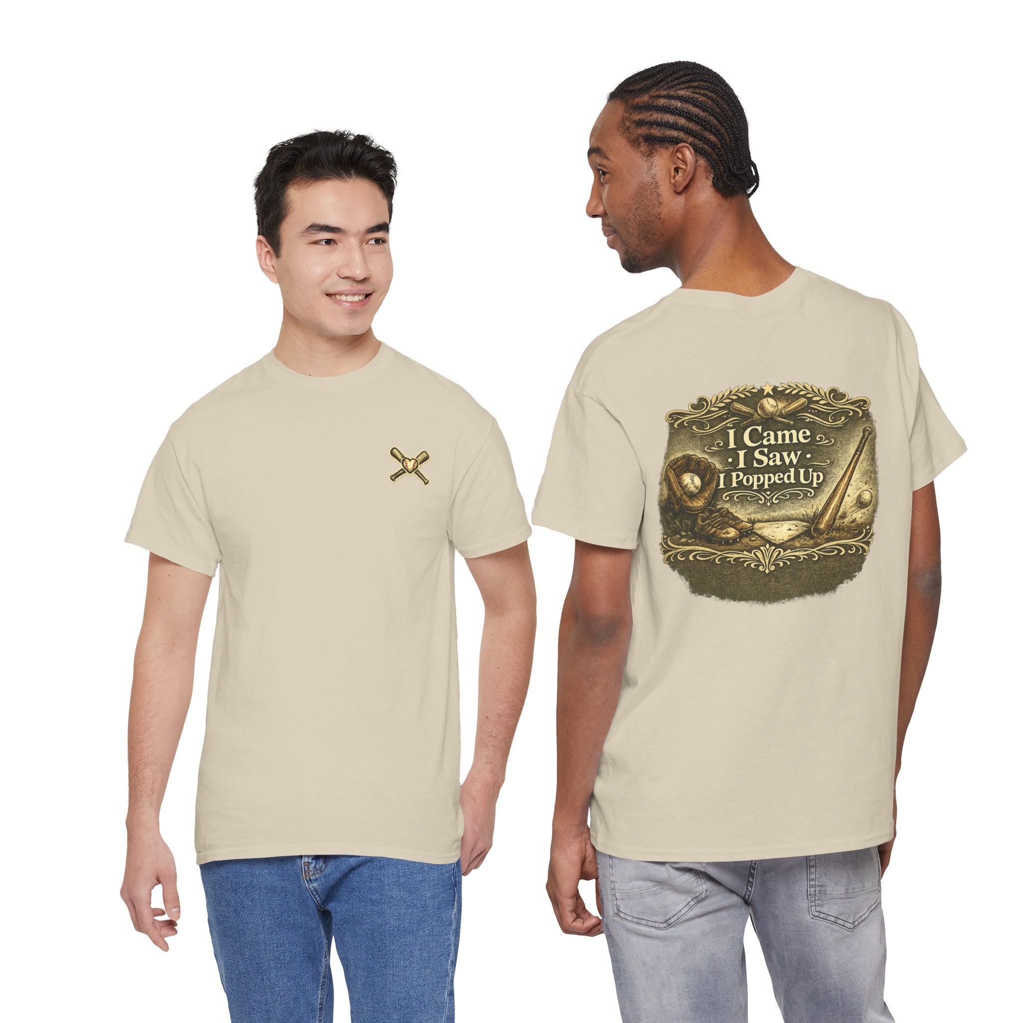 I Came I Saw I Popped Up - Funny Baseball T-Shirt