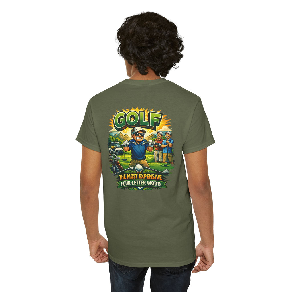 Golf 'The Most Expensive Four‑Letter Word' Comic T‑Shirt