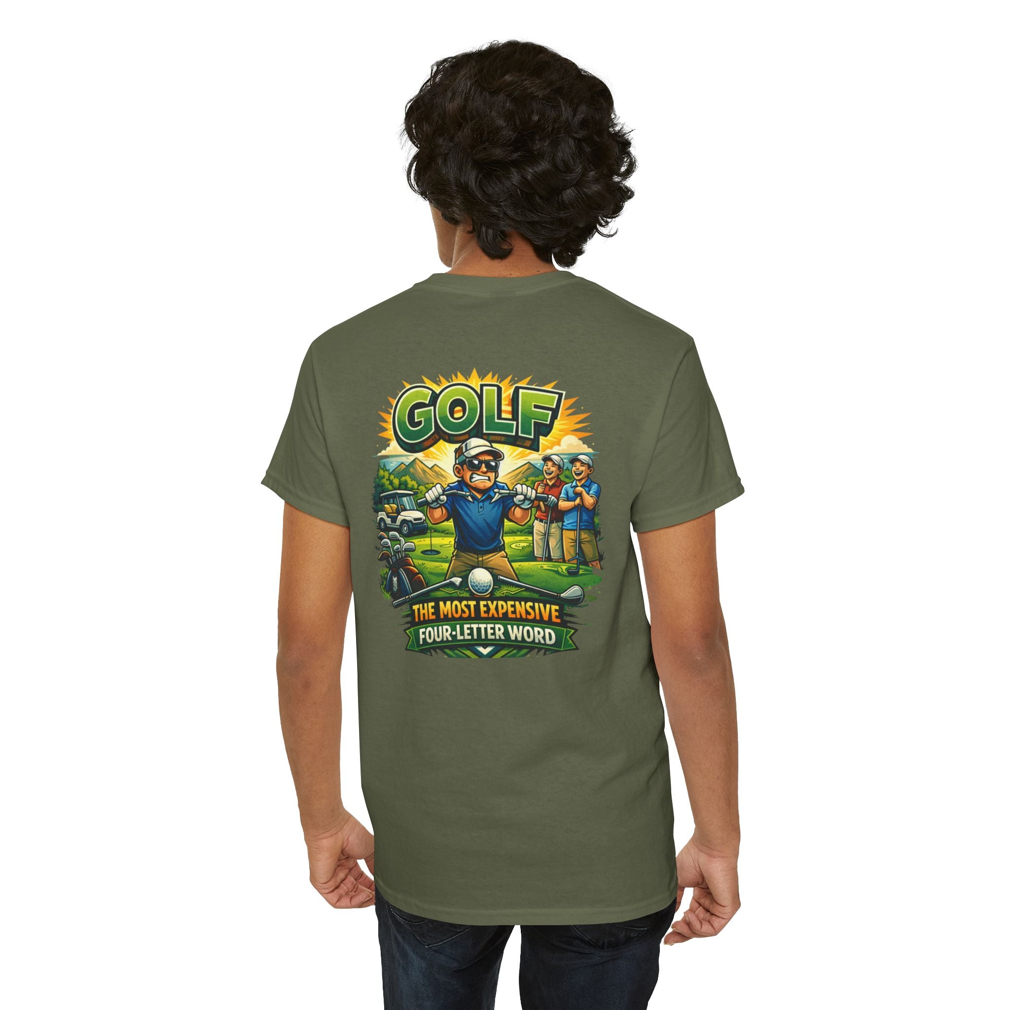 Golf 'The Most Expensive Four‑Letter Word' Comic T‑Shirt