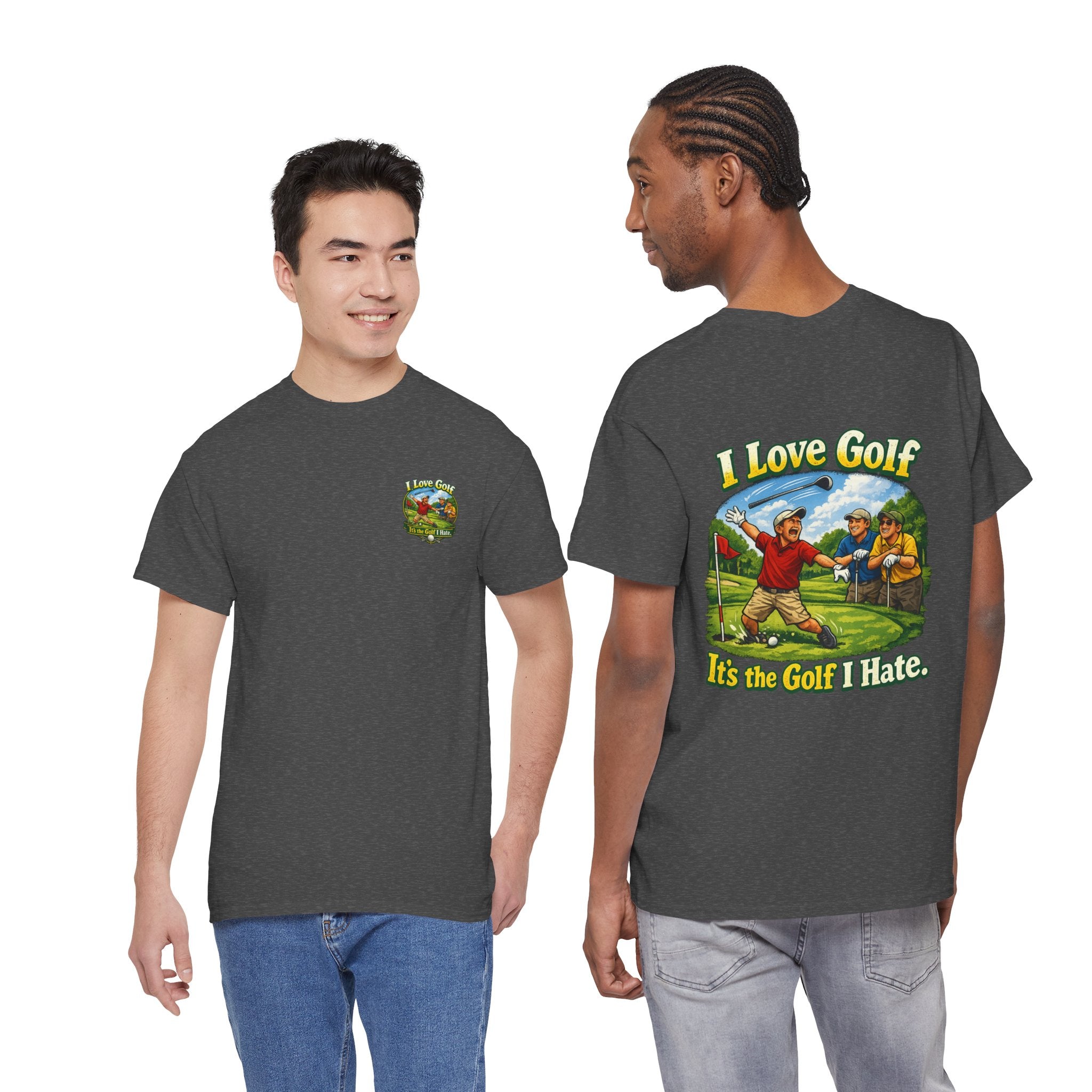 Golf Tee - "I Love Golf, It’s the Golf I Hate" Funny Golfing T-Shirt