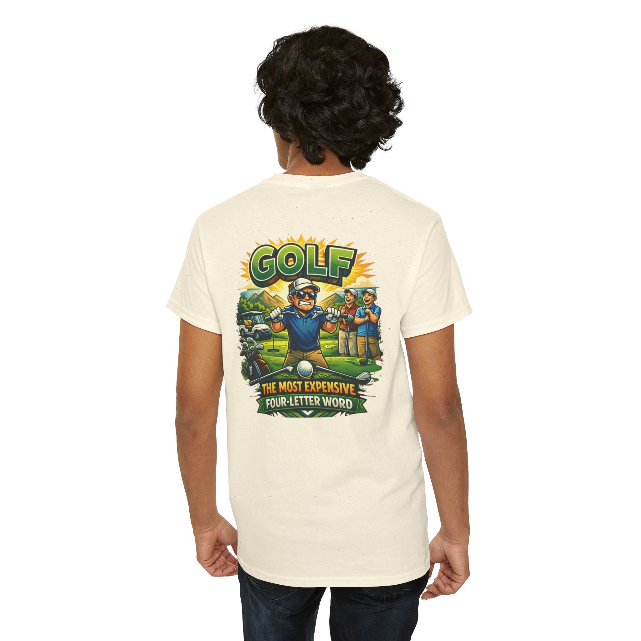 Golf 'The Most Expensive Four‑Letter Word' Comic T‑Shirt