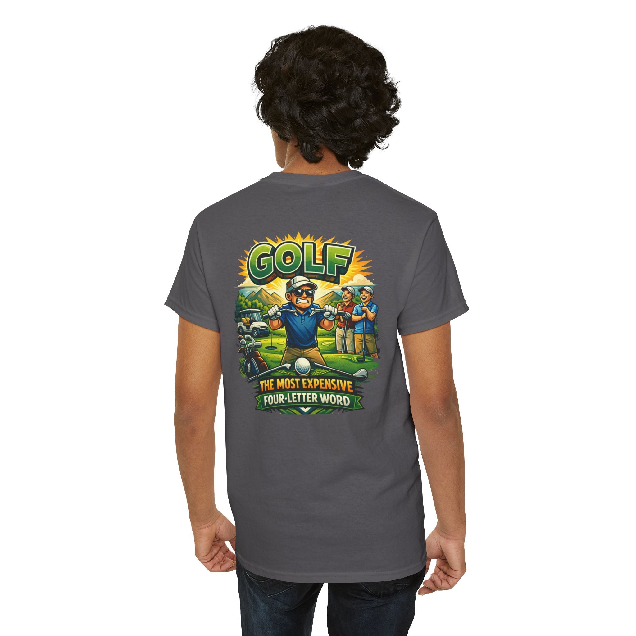 Golf 'The Most Expensive Four‑Letter Word' Comic T‑Shirt