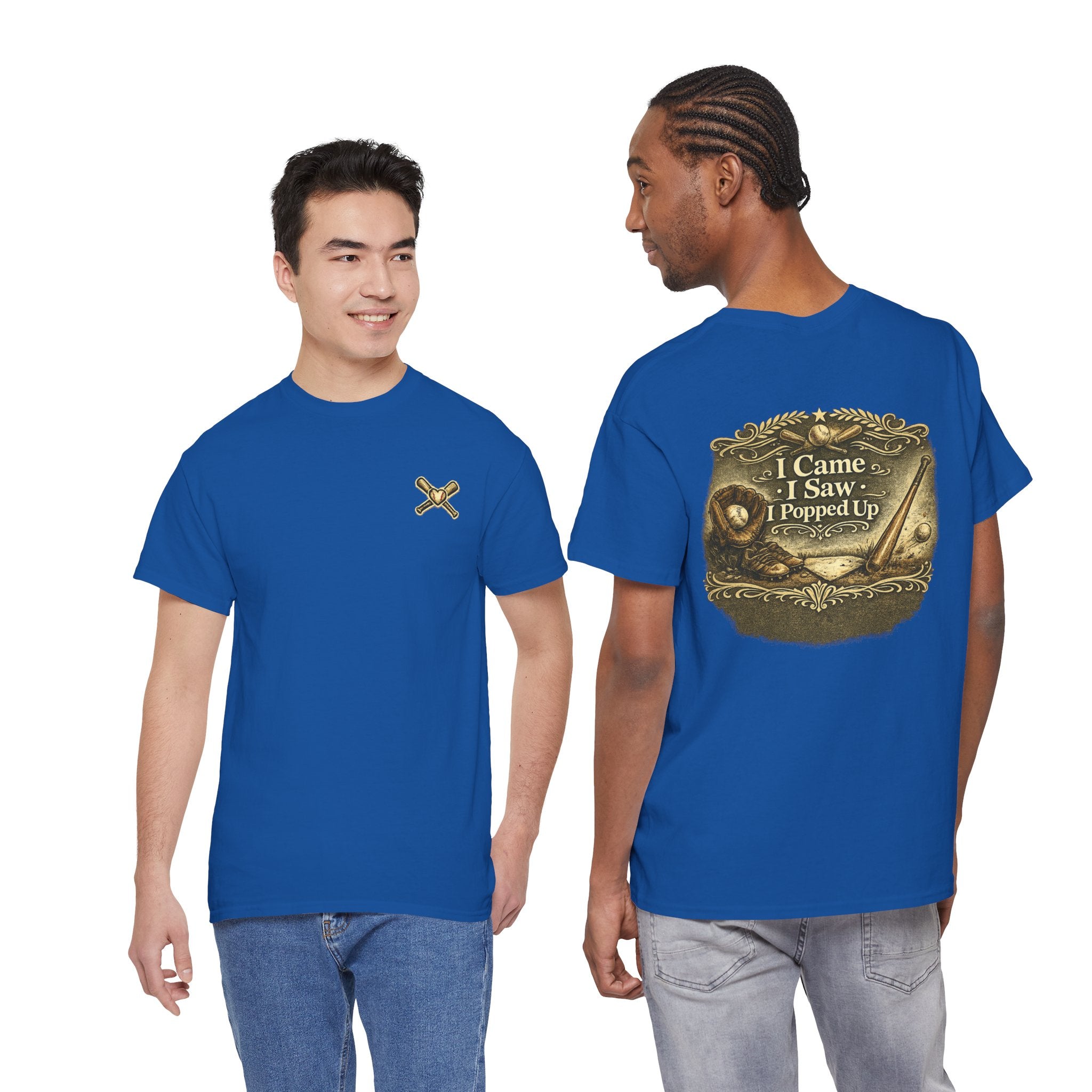 I Came I Saw I Popped Up - Funny Baseball T-Shirt