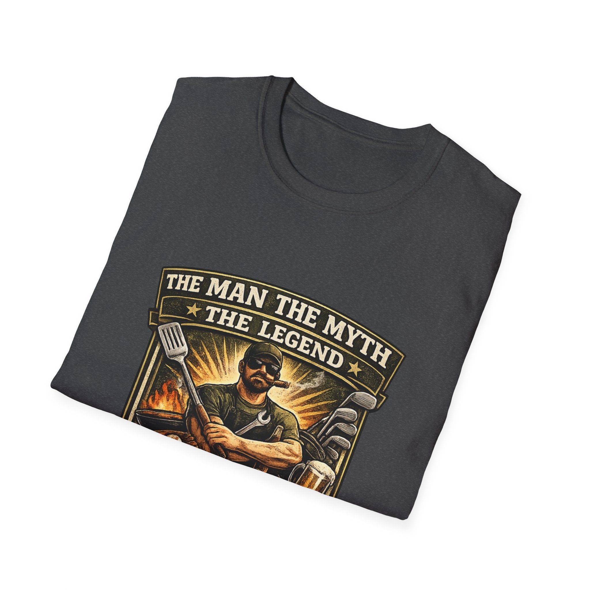 Dad T-Shirt – “The Man The Myth The Legend” Grillmaster Tee