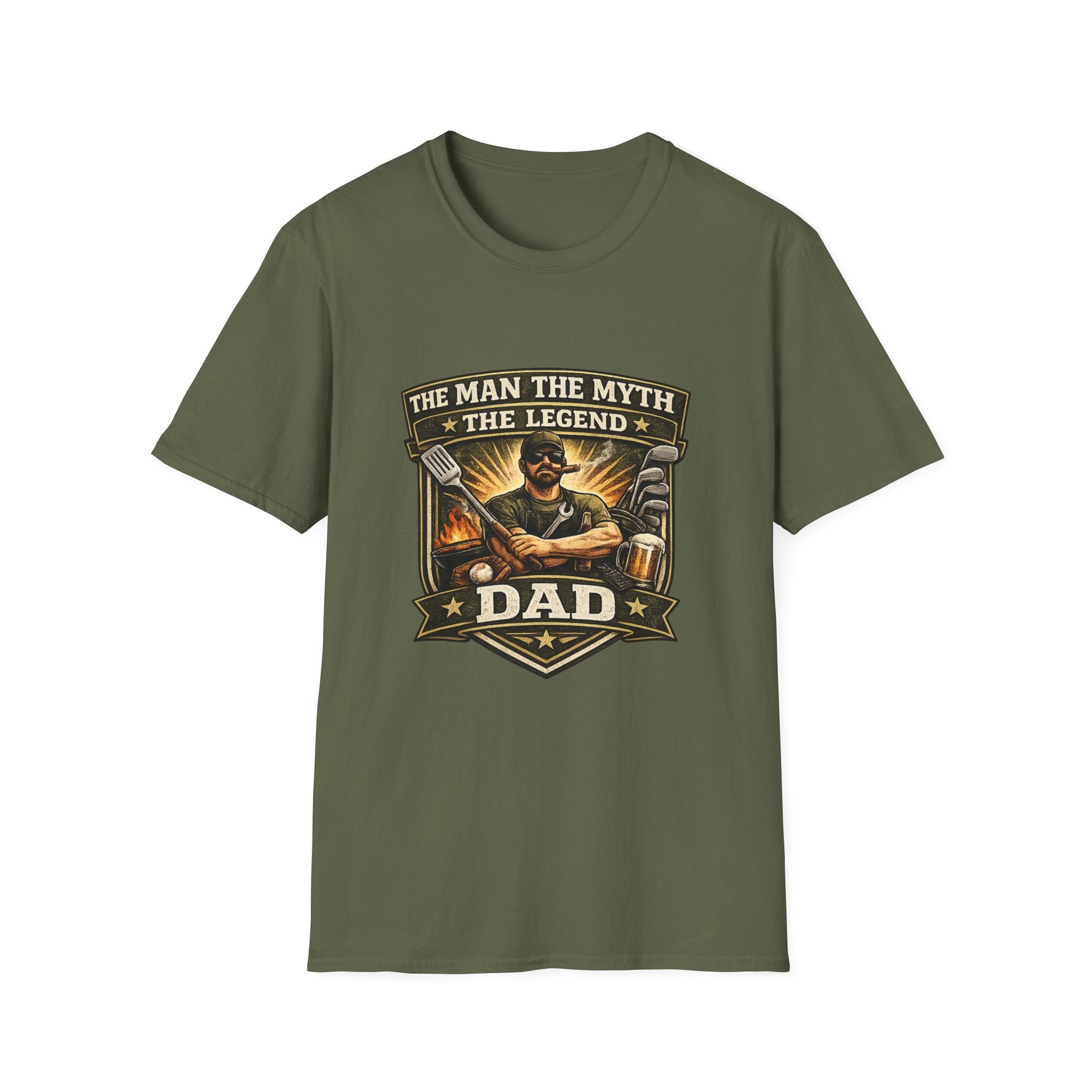 Dad T-Shirt – “The Man The Myth The Legend” Grillmaster Tee