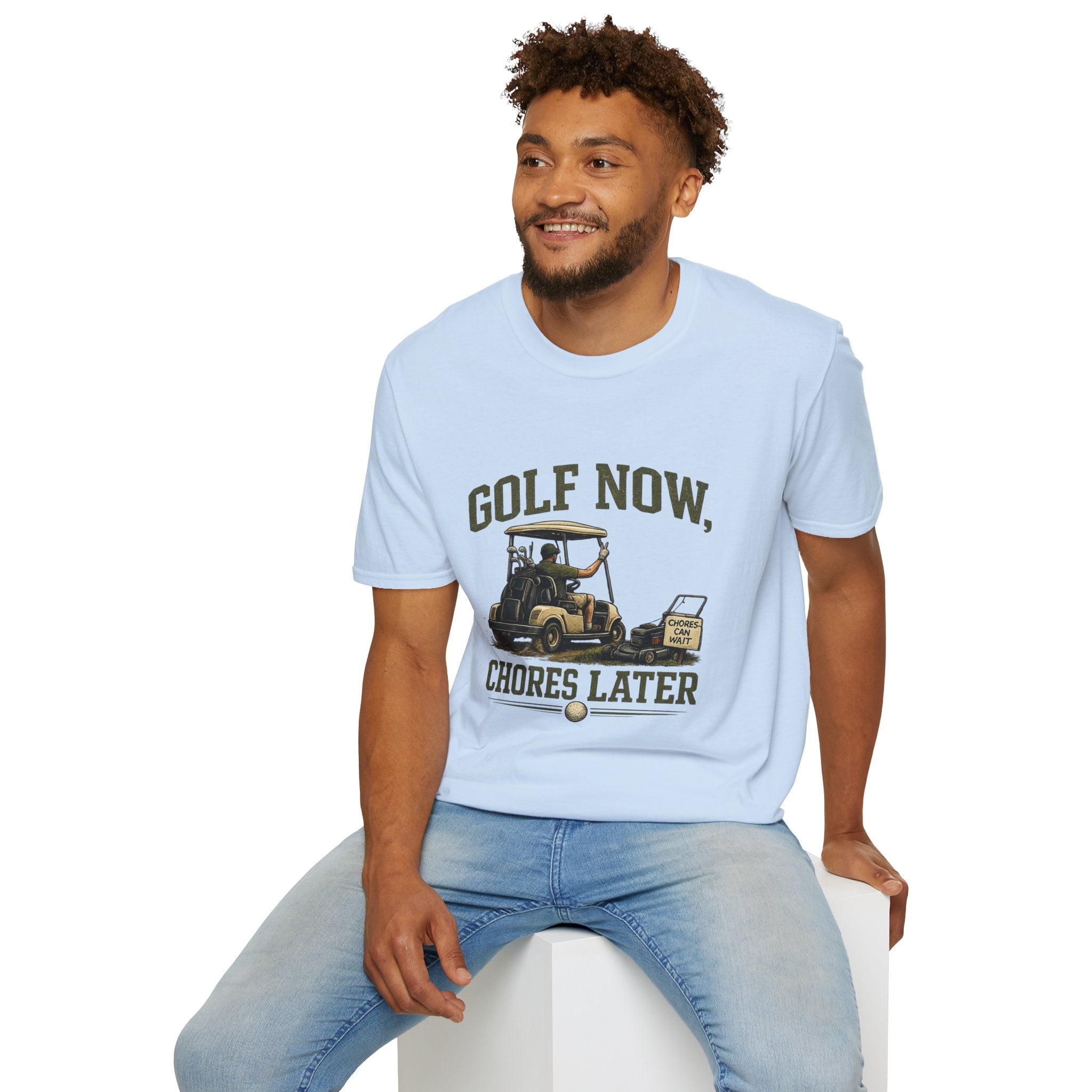 Golf Now, Chores Later T-Shirt