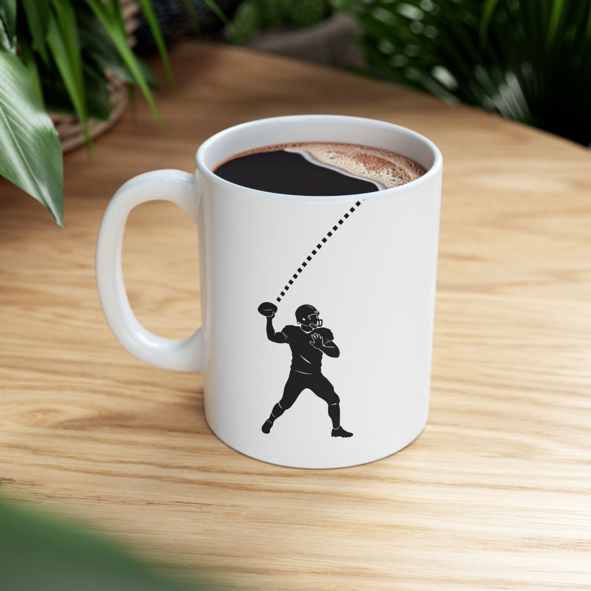 Funny Coffee Mug - 'Touchdown'(11oz)