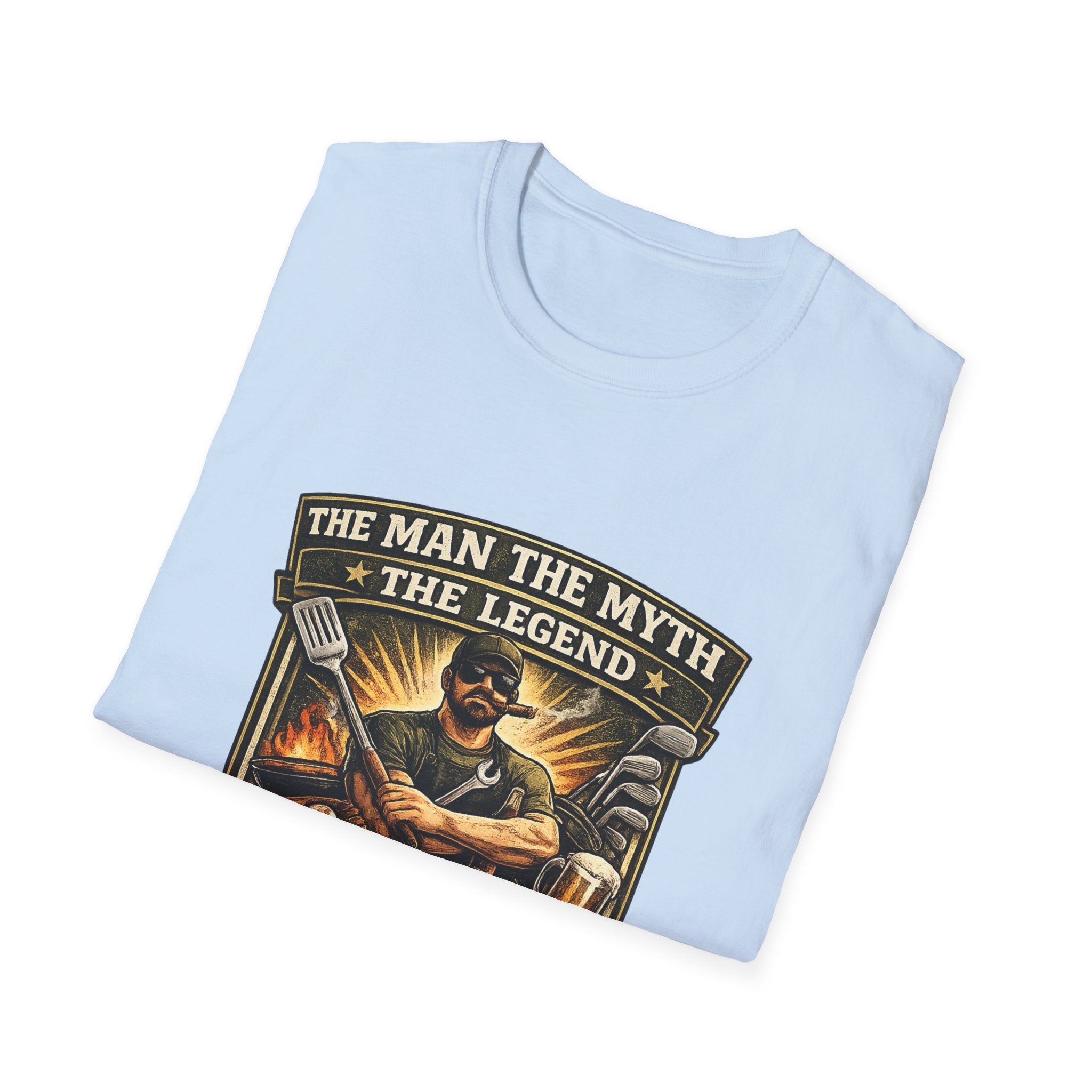 Dad T-Shirt – “The Man The Myth The Legend” Grillmaster Tee