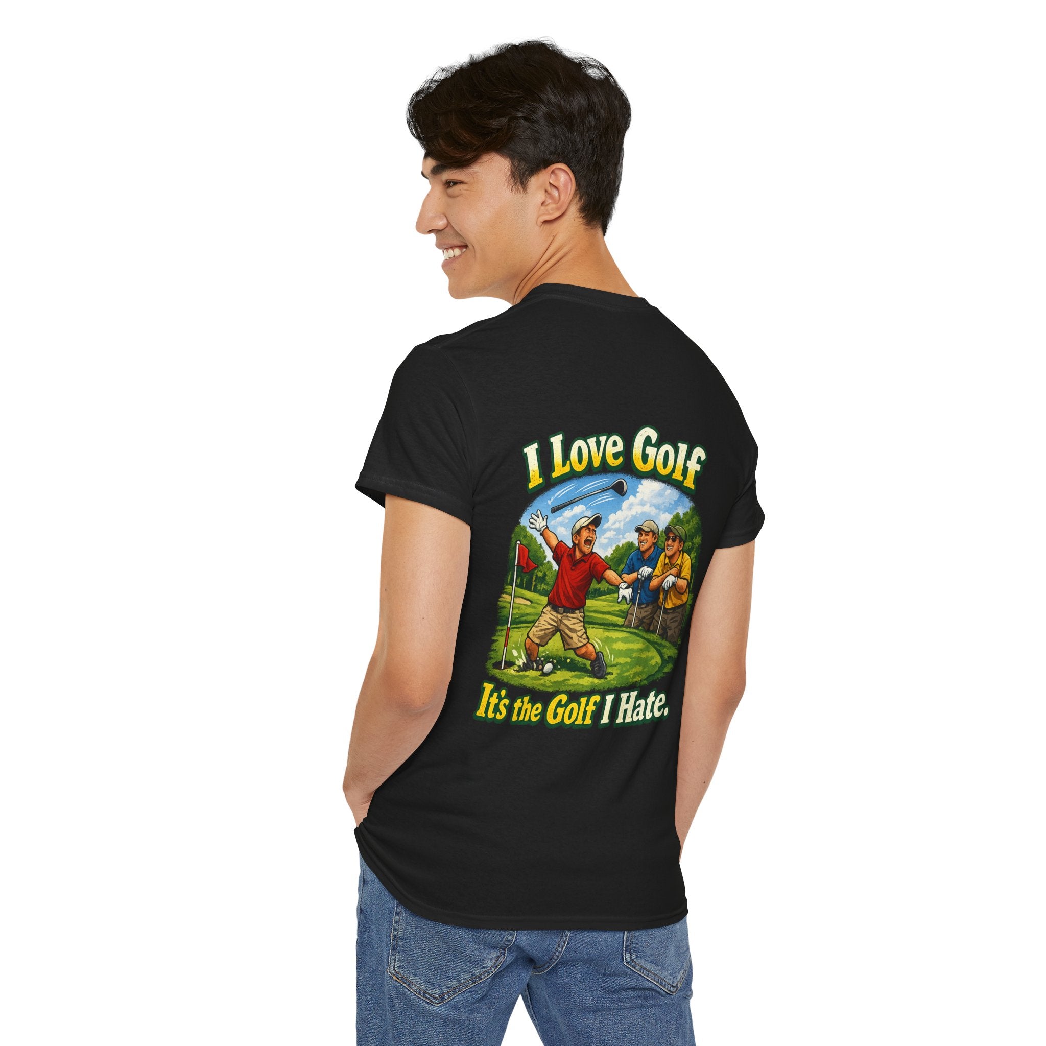 Golf Tee - "I Love Golf, It’s the Golf I Hate" Funny Golfing T-Shirt