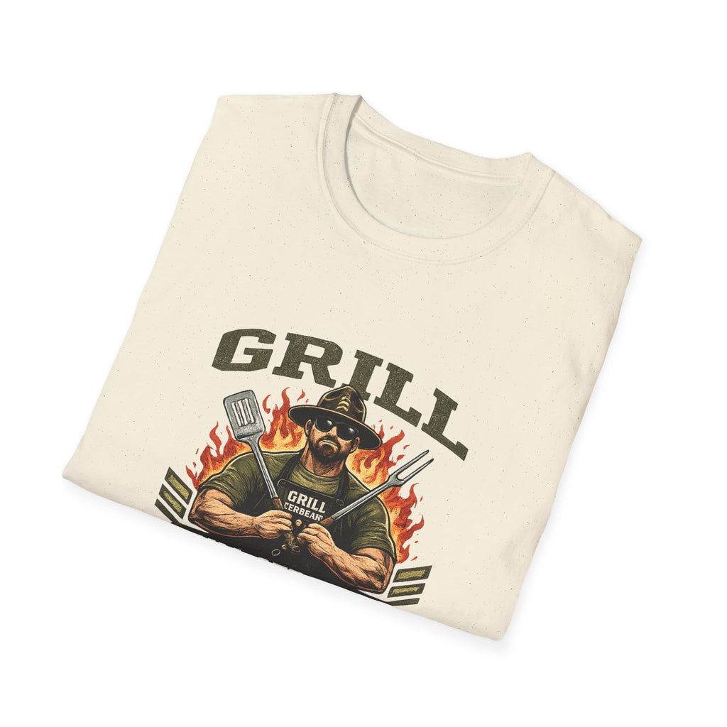 Grill Sergeant Dad T-Shirt — Grill, Smoke, Repeat Fathersday Tee