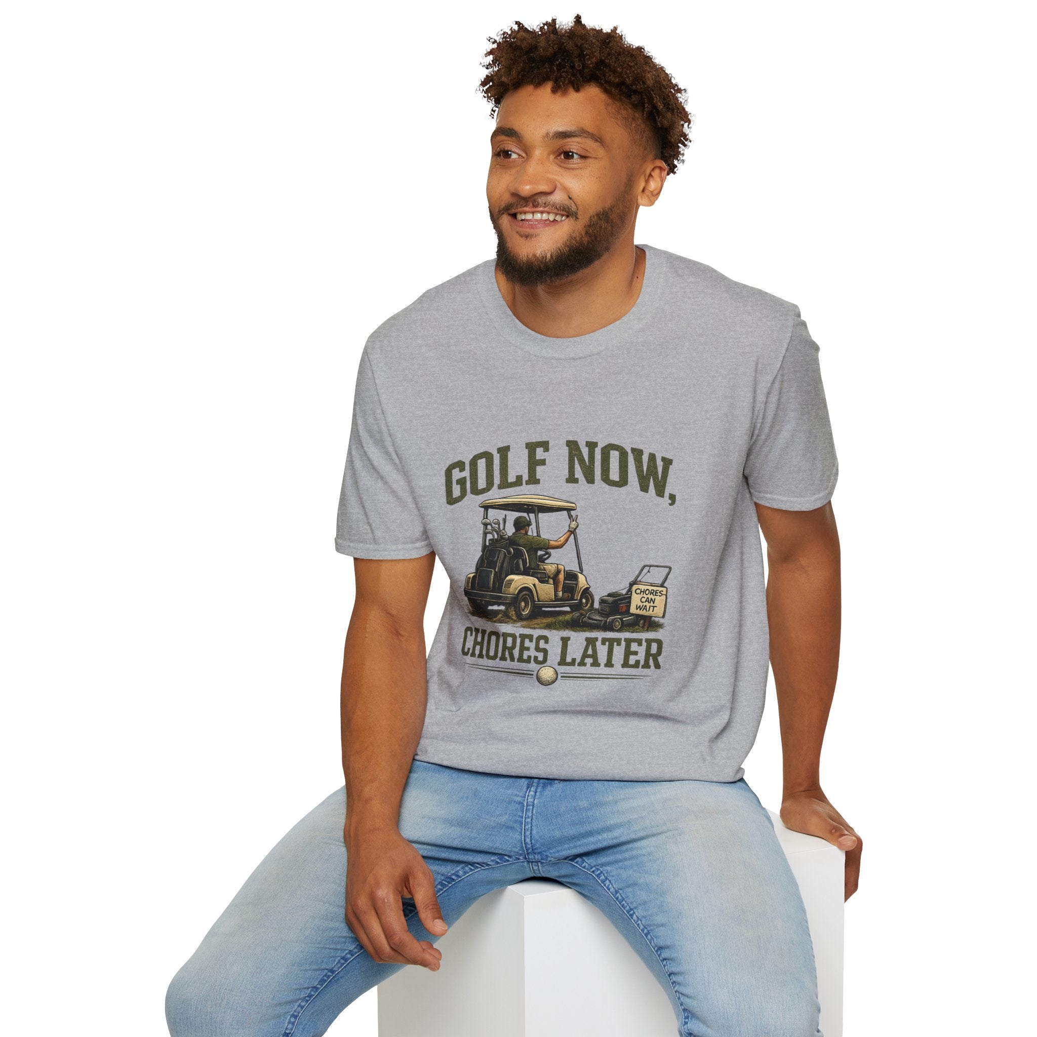 Golf Now, Chores Later T-Shirt