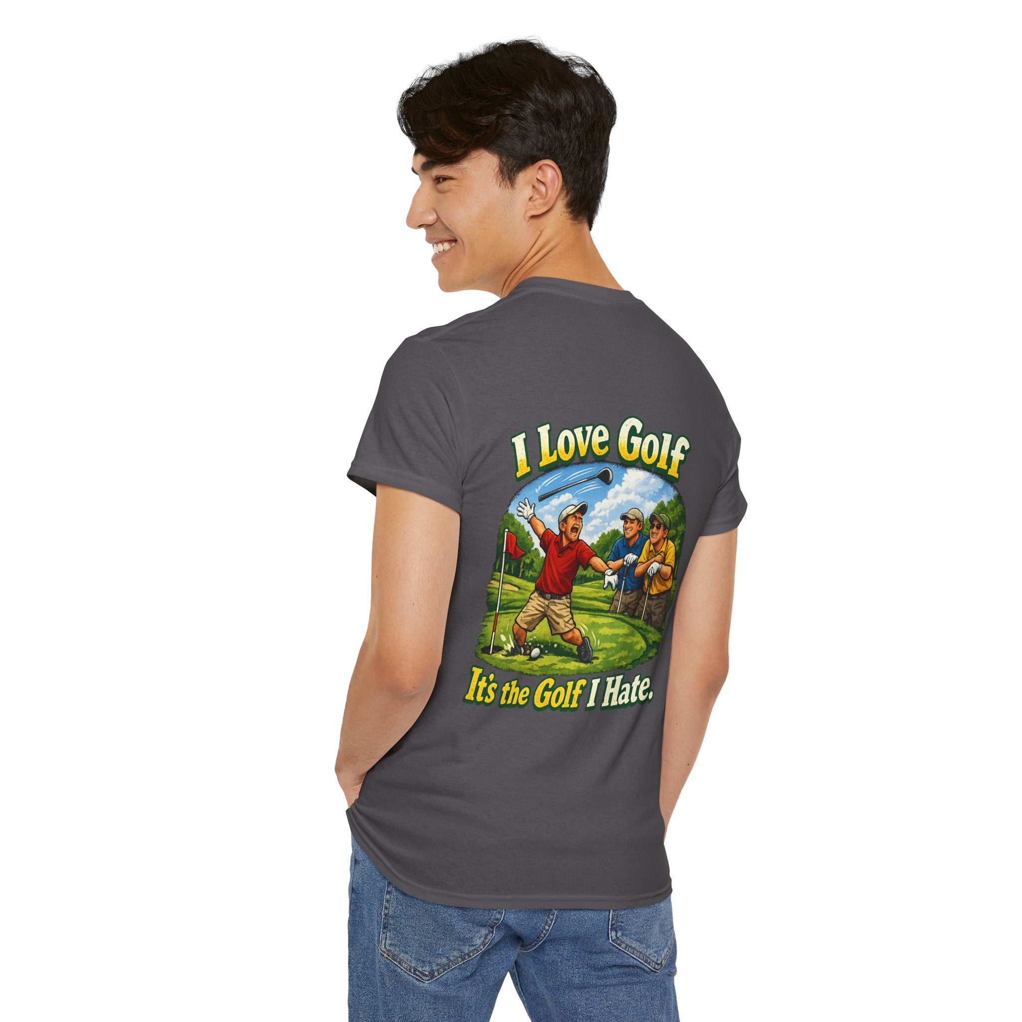 Golf Tee - "I Love Golf, It’s the Golf I Hate" Funny Golfing T-Shirt