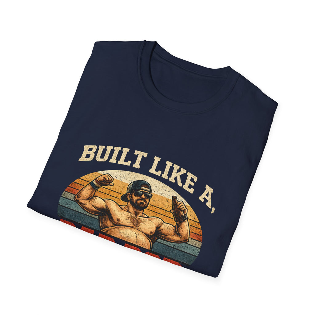 Dad Bod Athlete T‑Shirt — "Built Like a Dad Bod" Retro Fitness Tee
