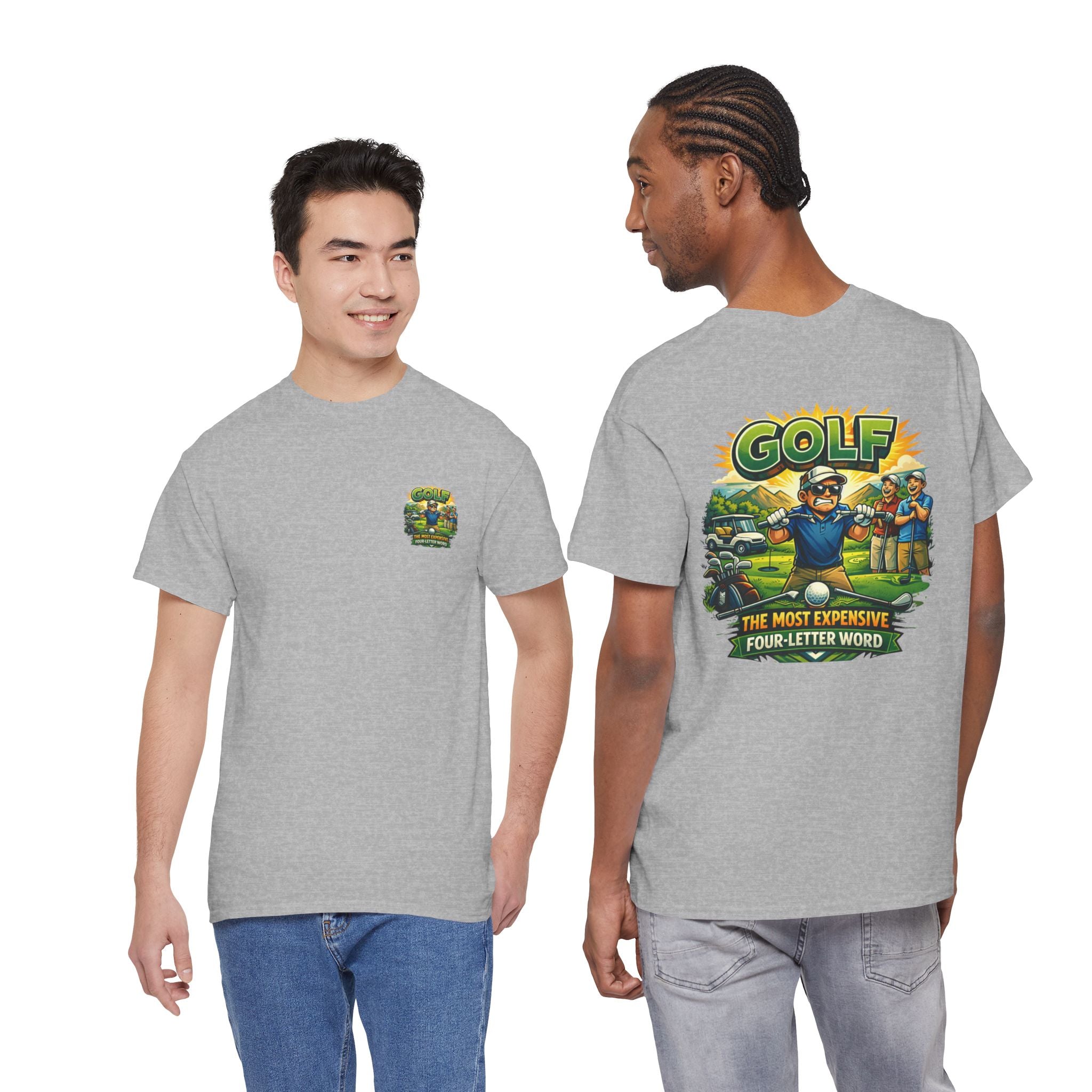 Golf 'The Most Expensive Four‑Letter Word' Comic T‑Shirt