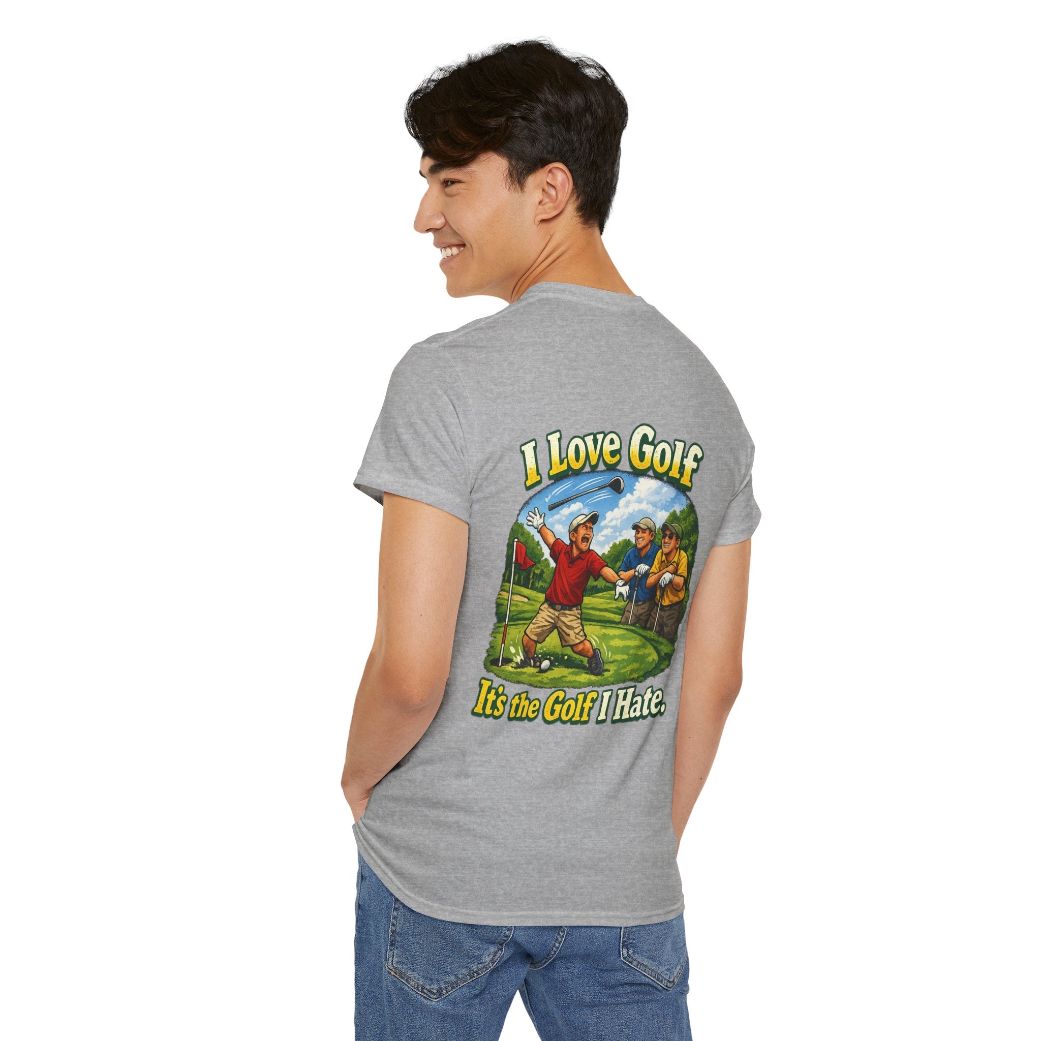 Golf Tee - "I Love Golf, It’s the Golf I Hate" Funny Golfing T-Shirt