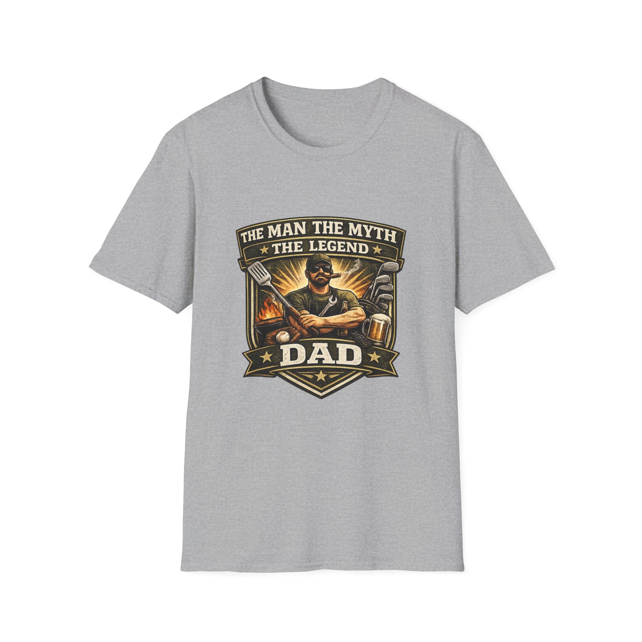 Dad T-Shirt – “The Man The Myth The Legend” Grillmaster Tee