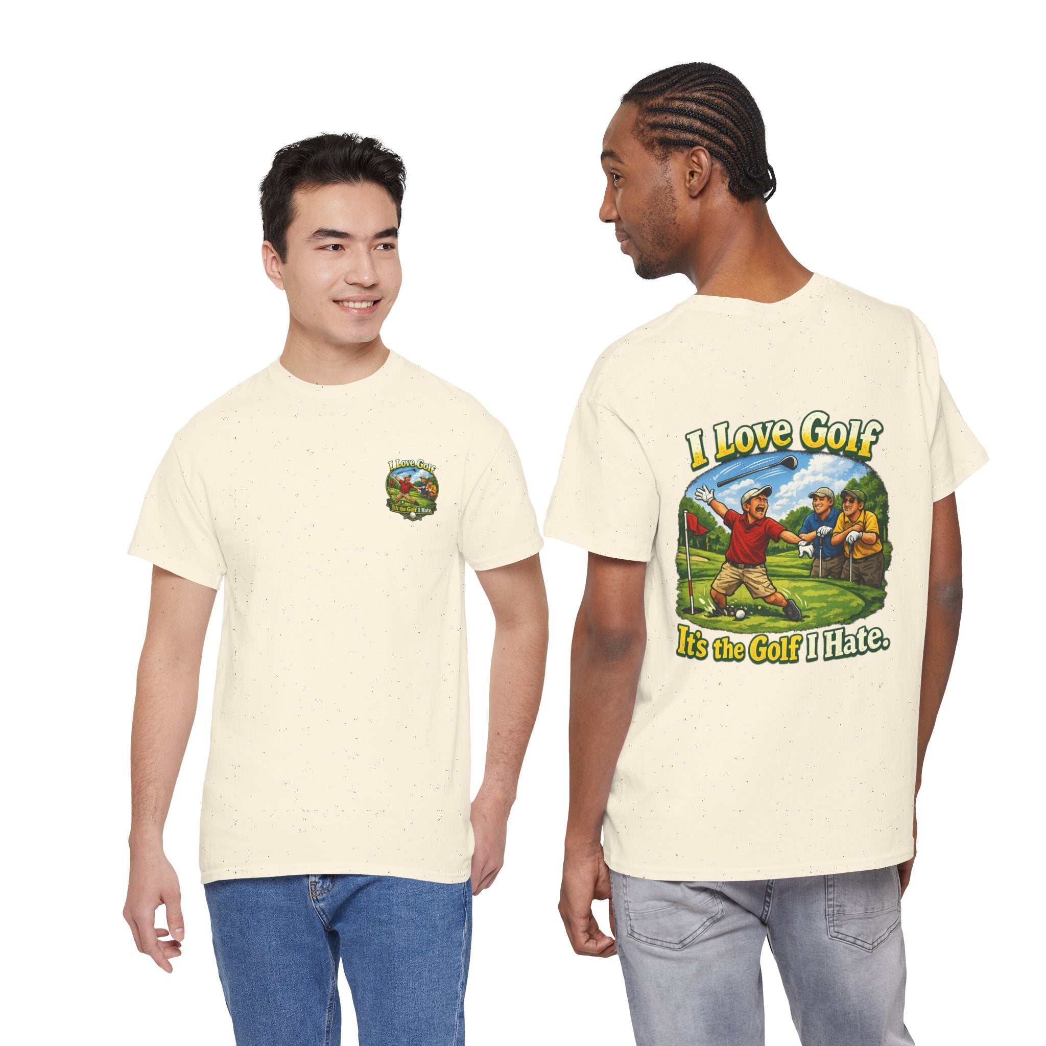 Golf Tee - "I Love Golf, It’s the Golf I Hate" Funny Golfing T-Shirt