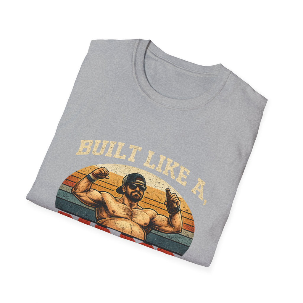 Dad Bod Athlete T‑Shirt — "Built Like a Dad Bod" Retro Fitness Tee