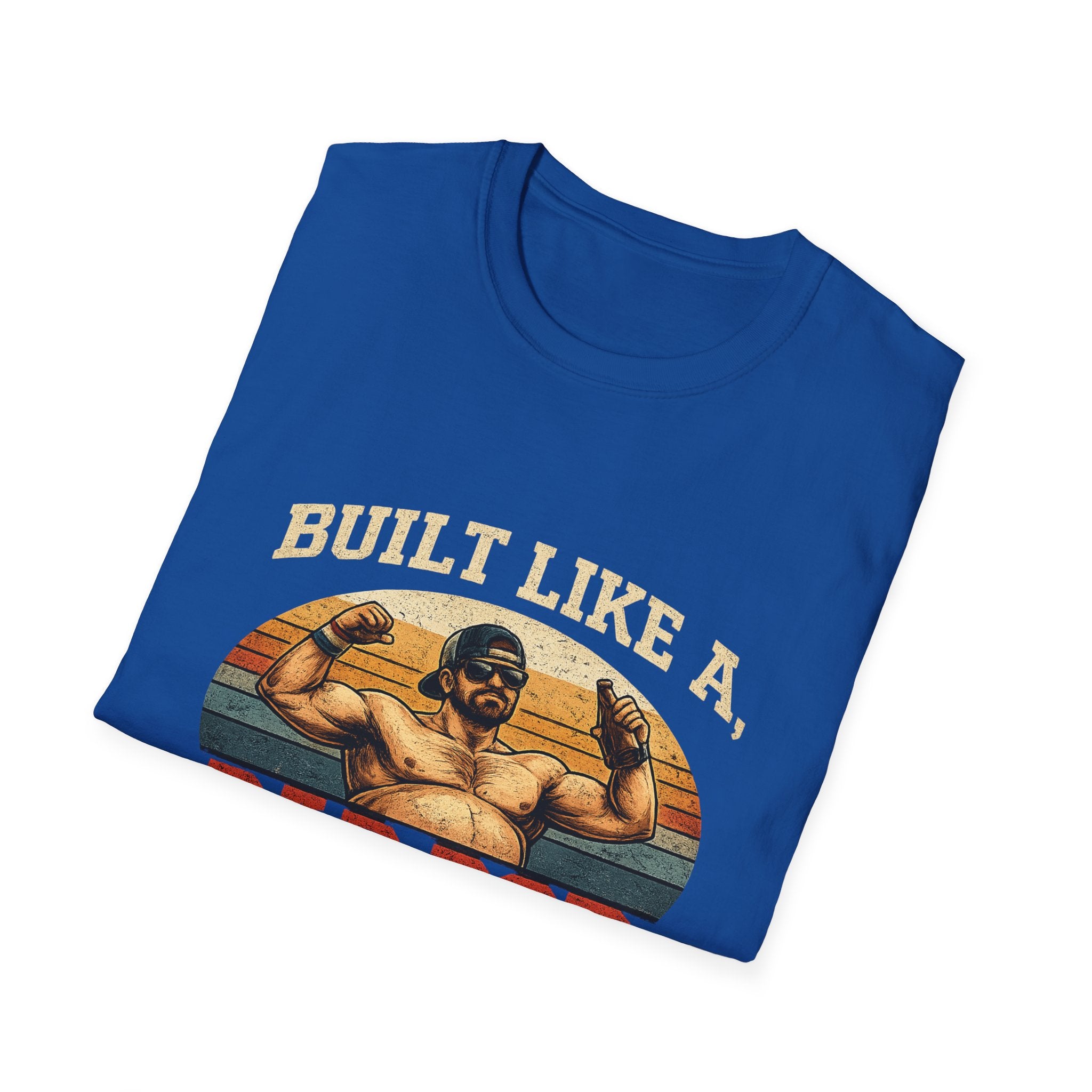 Dad Bod Athlete T‑Shirt — "Built Like a Dad Bod" Retro Fitness Tee