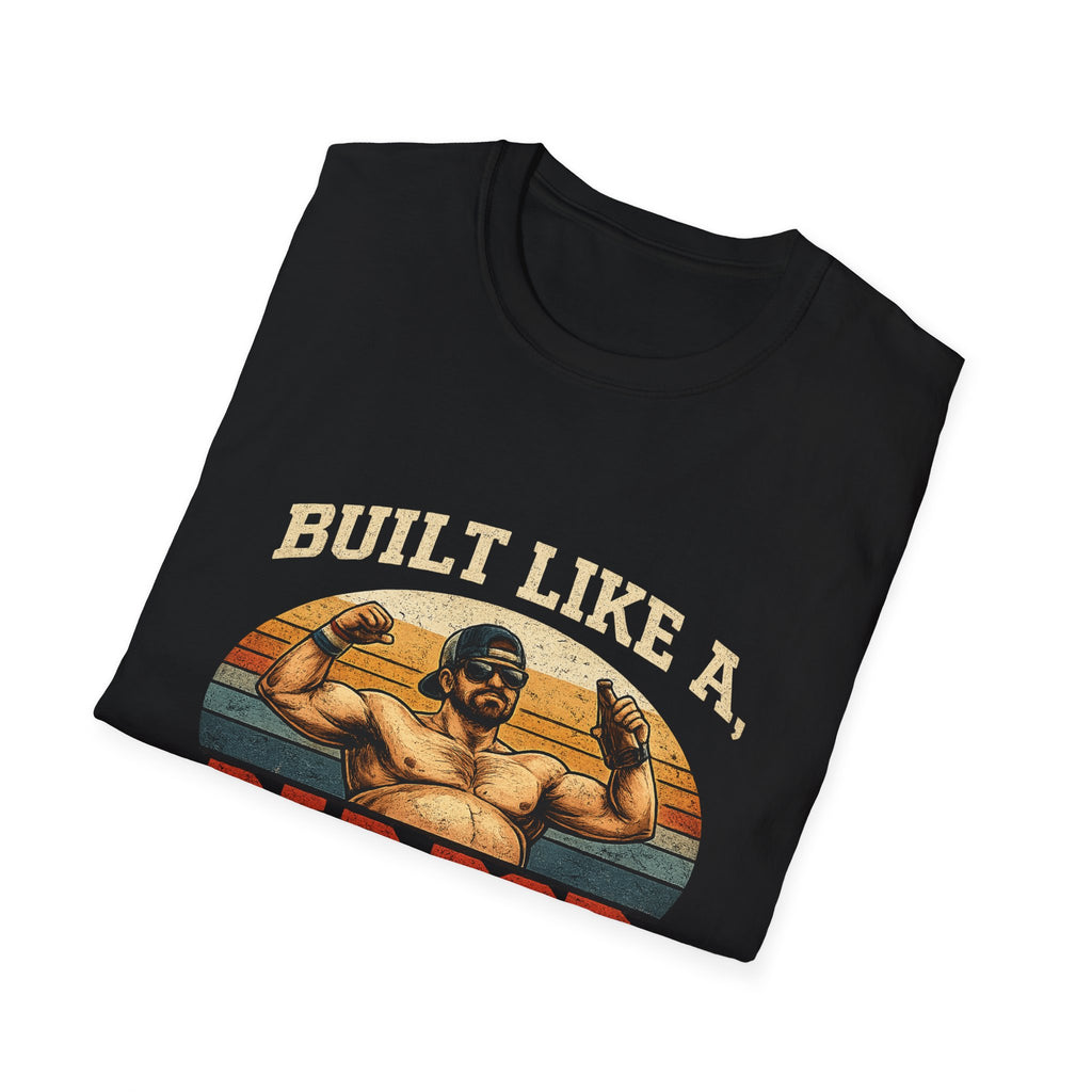 Dad Bod Athlete T‑Shirt — "Built Like a Dad Bod" Retro Fitness Tee