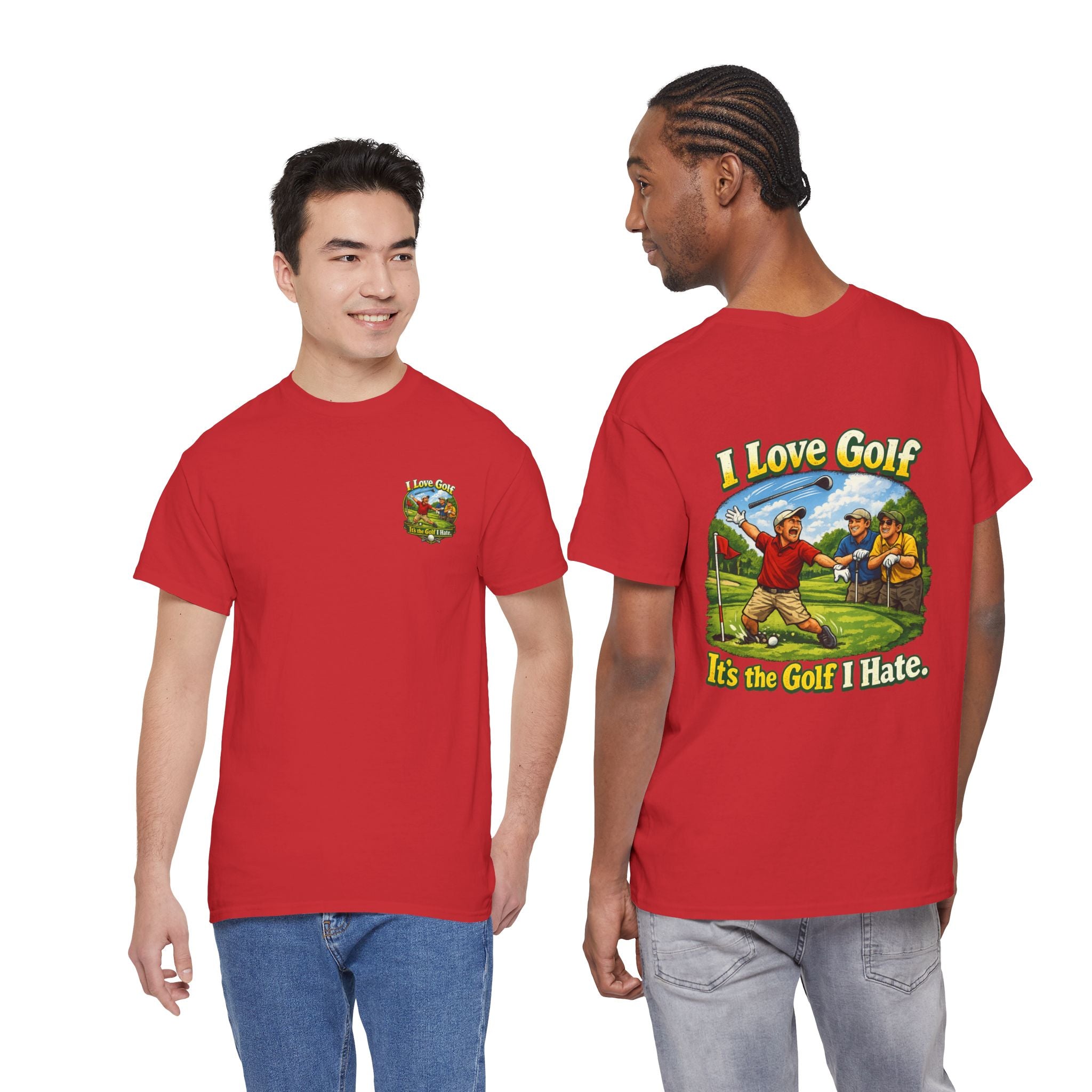 Golf Tee - "I Love Golf, It’s the Golf I Hate" Funny Golfing T-Shirt