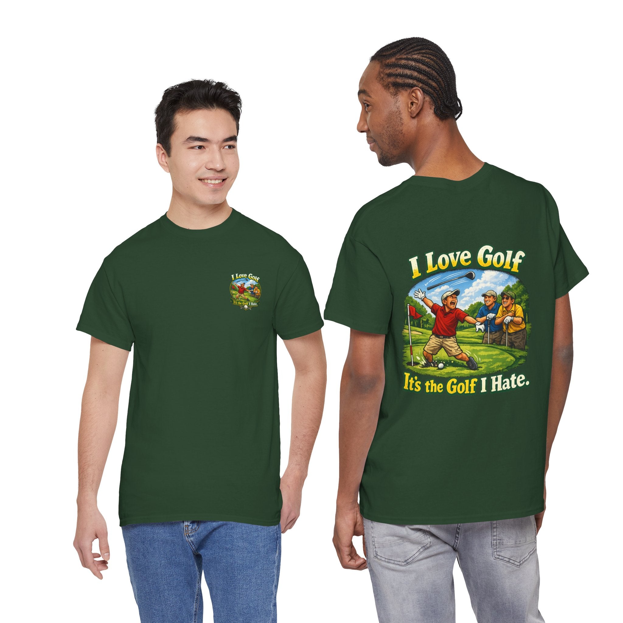 Golf Tee - "I Love Golf, It’s the Golf I Hate" Funny Golfing T-Shirt