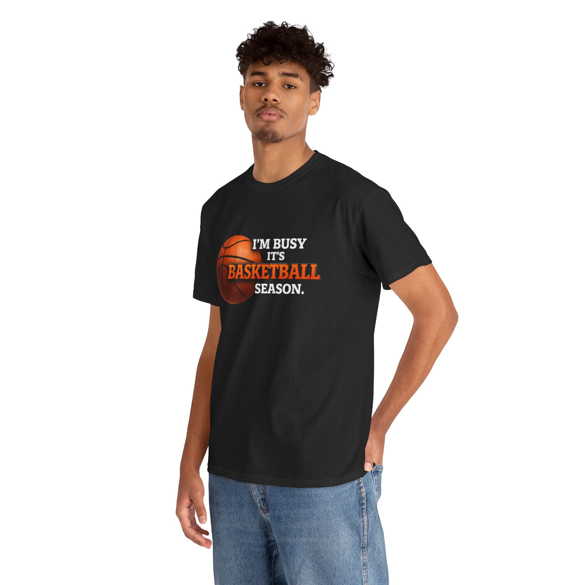 Basketball Season T-Shirt — "I'm Busy It's Basketball Season" Graphic Tee