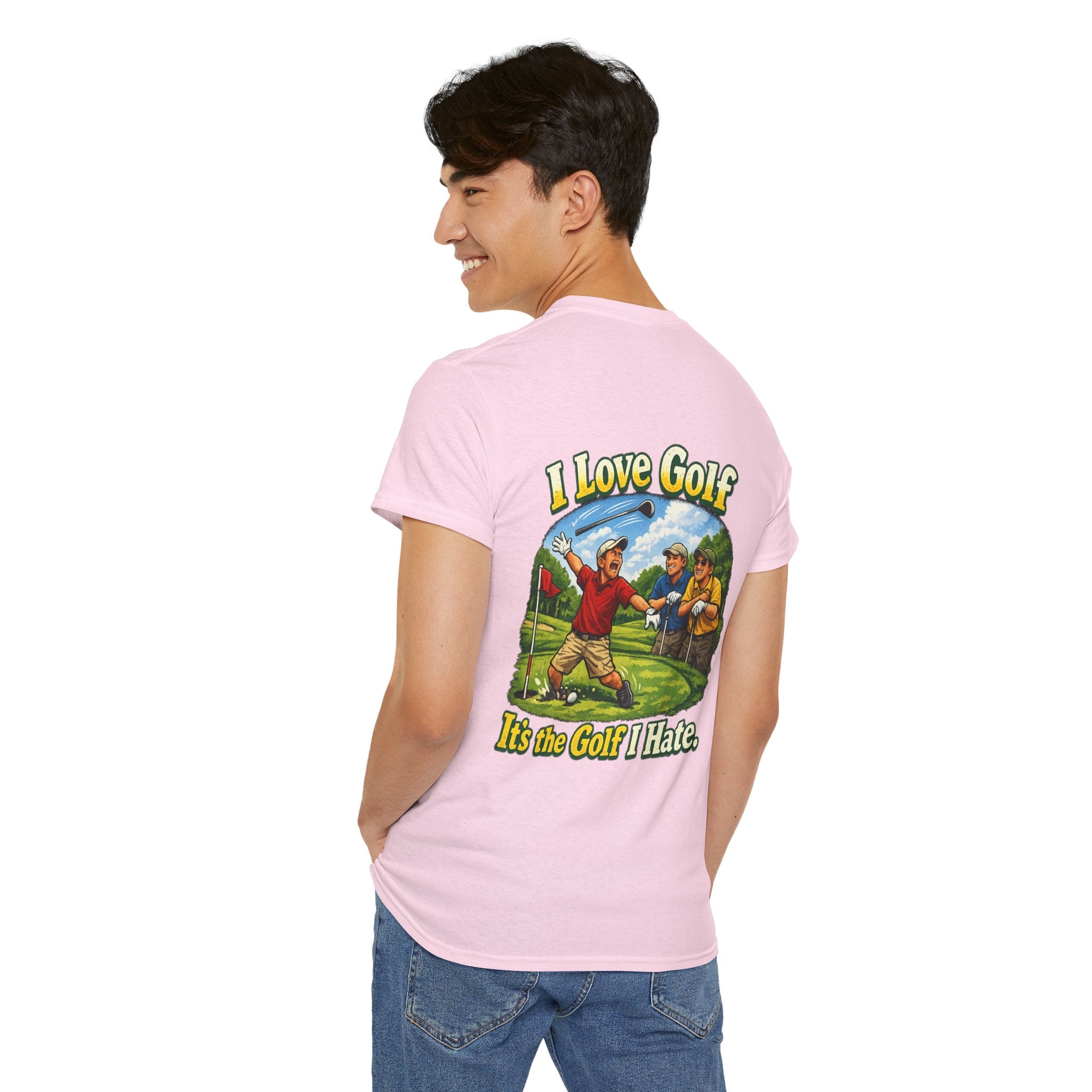 Golf Tee - "I Love Golf, It’s the Golf I Hate" Funny Golfing T-Shirt