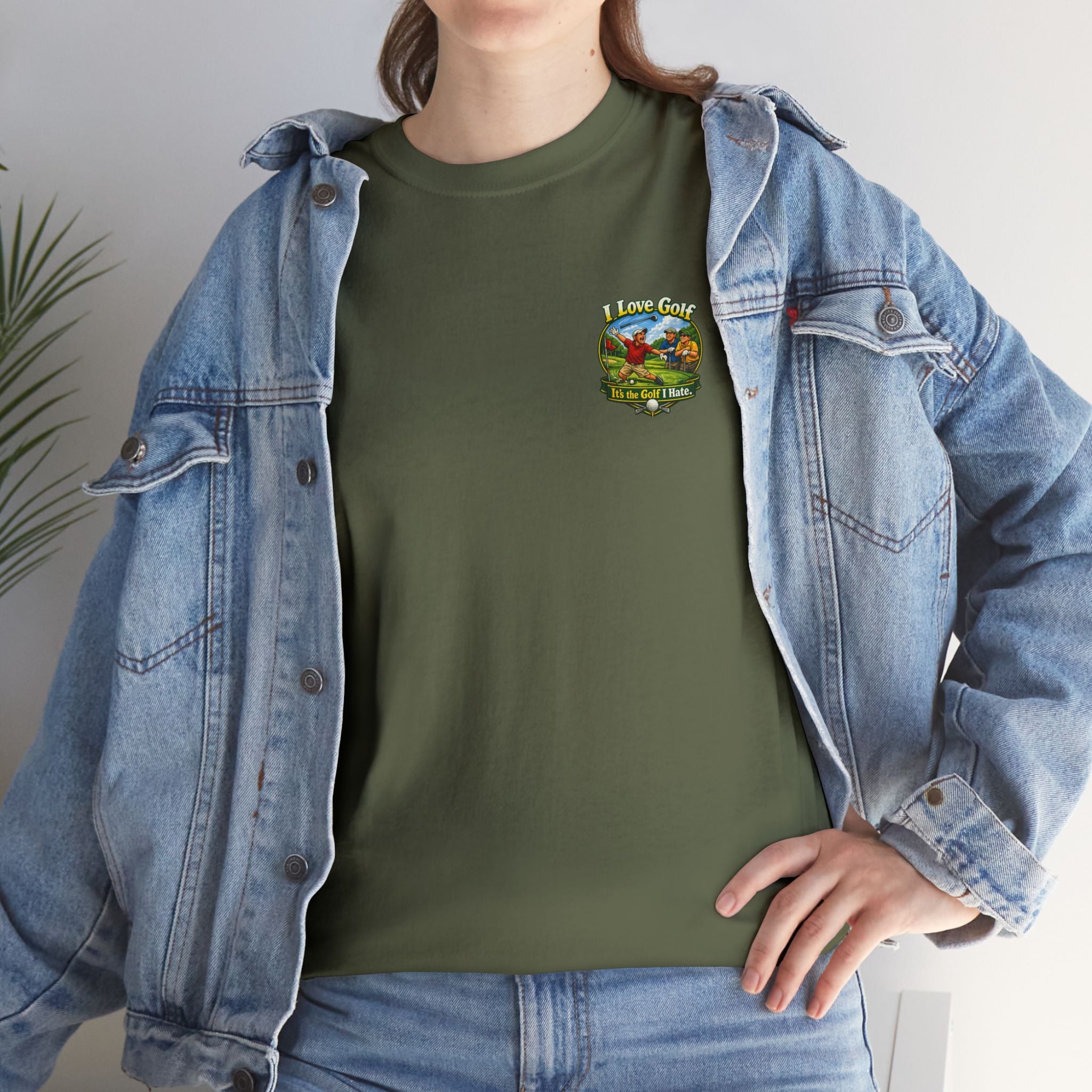 Golf Tee - "I Love Golf, It’s the Golf I Hate" Funny Golfing T-Shirt