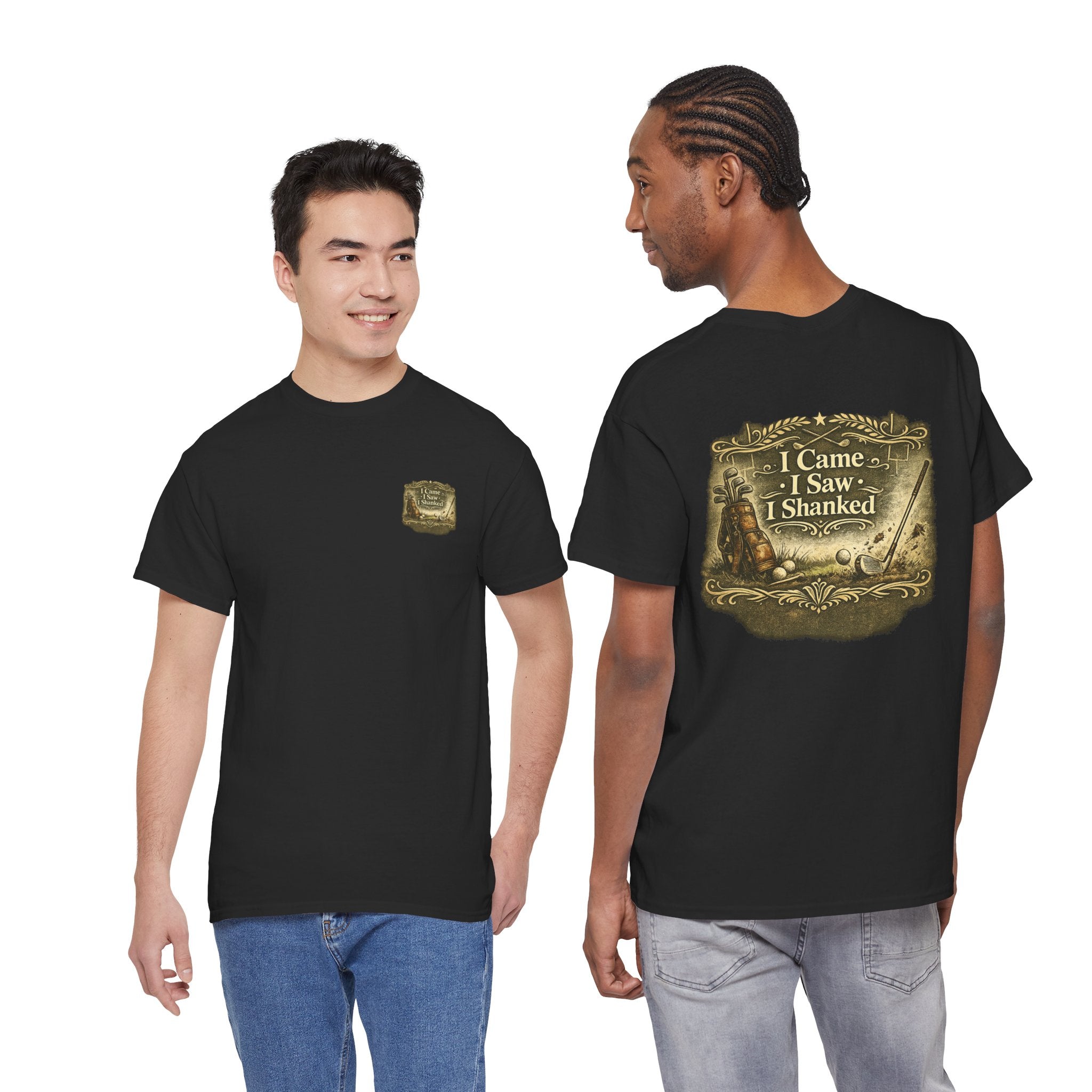 I Came I Saw I Shanked T‑Shirt — Funny Golf Vintage  Tee