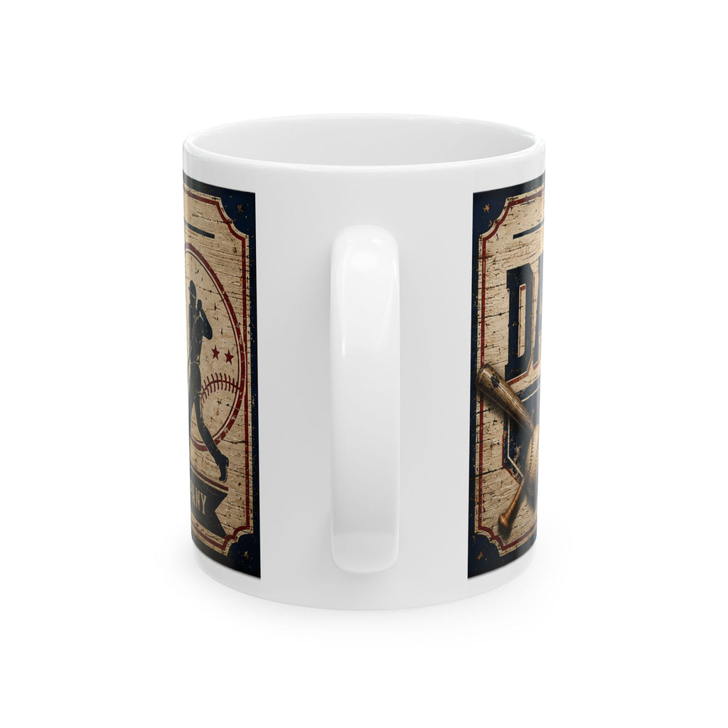 Man Cave Ceramic Mug — "Welcome to Dad's Man Cave" Vintage Coffee Cup (11oz/15oz)