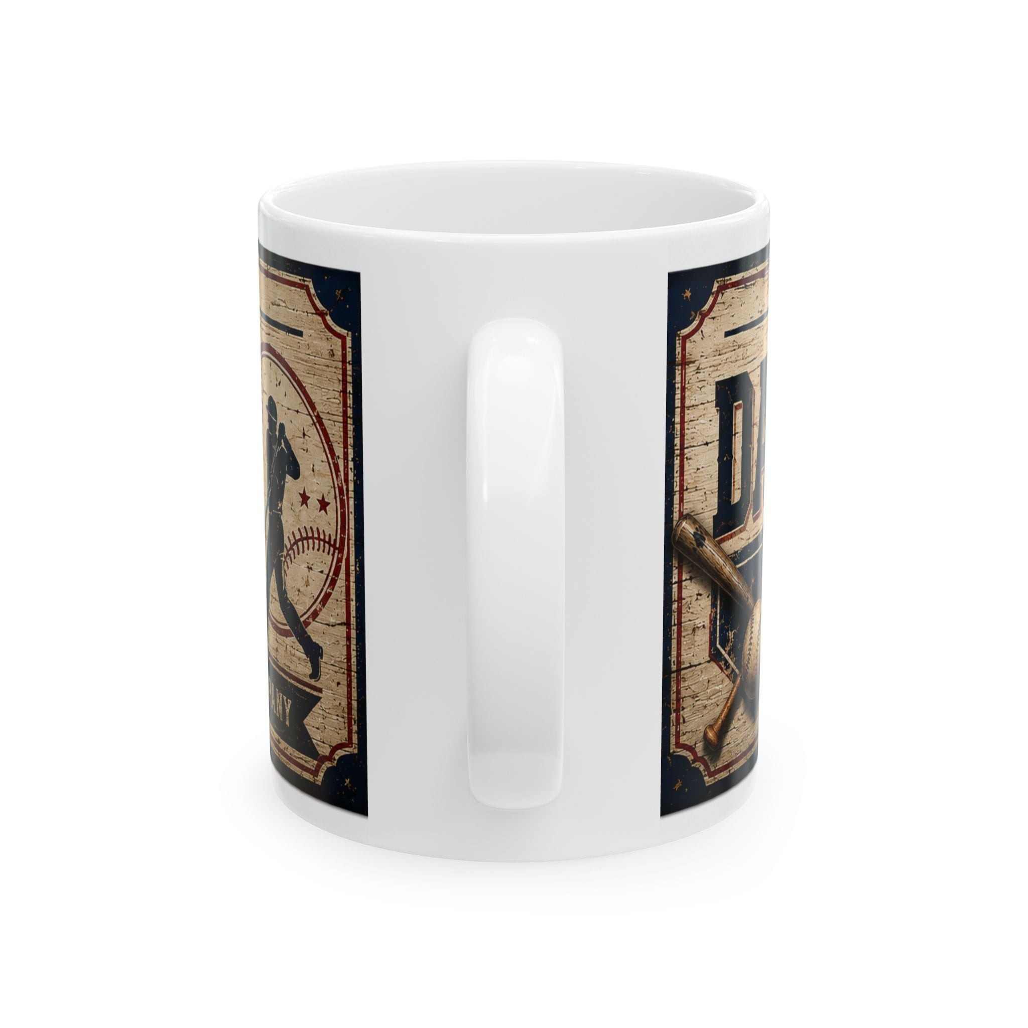 Man Cave Ceramic Mug — "Welcome to Dad's Man Cave" Vintage Coffee Cup (11oz/15oz)