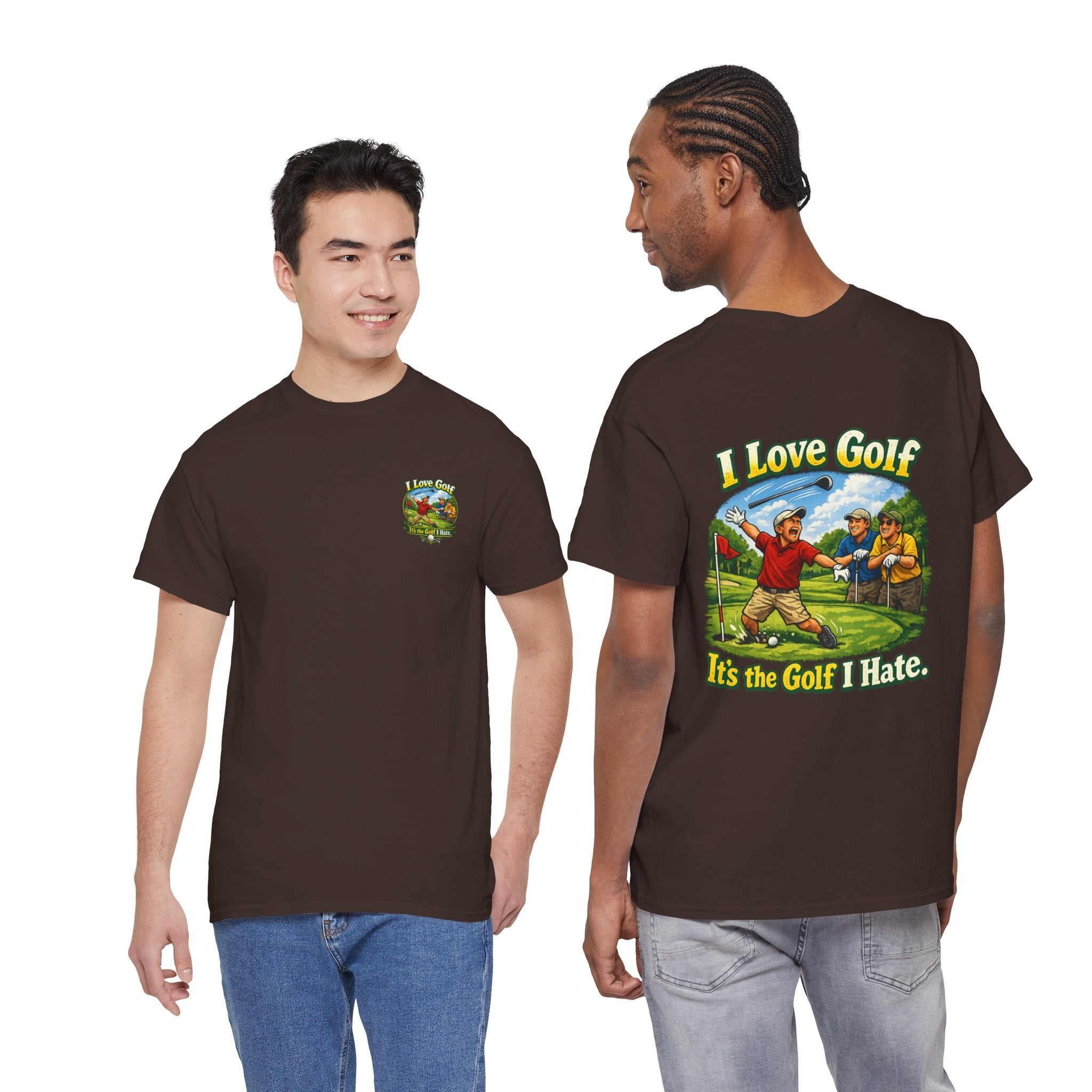 Golf Tee - "I Love Golf, It’s the Golf I Hate" Funny Golfing T-Shirt