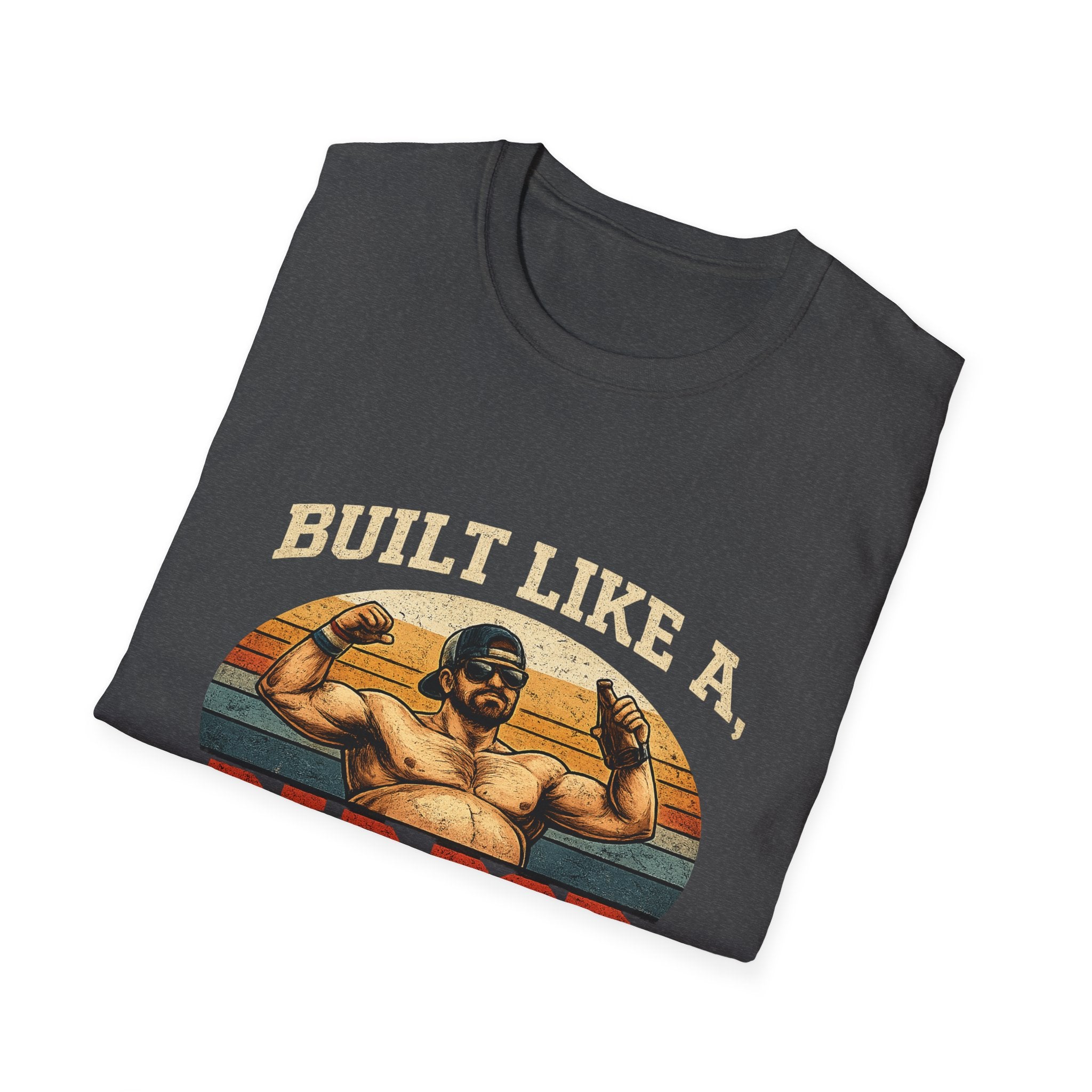 Dad Bod Athlete T‑Shirt — "Built Like a Dad Bod" Retro Fitness Tee