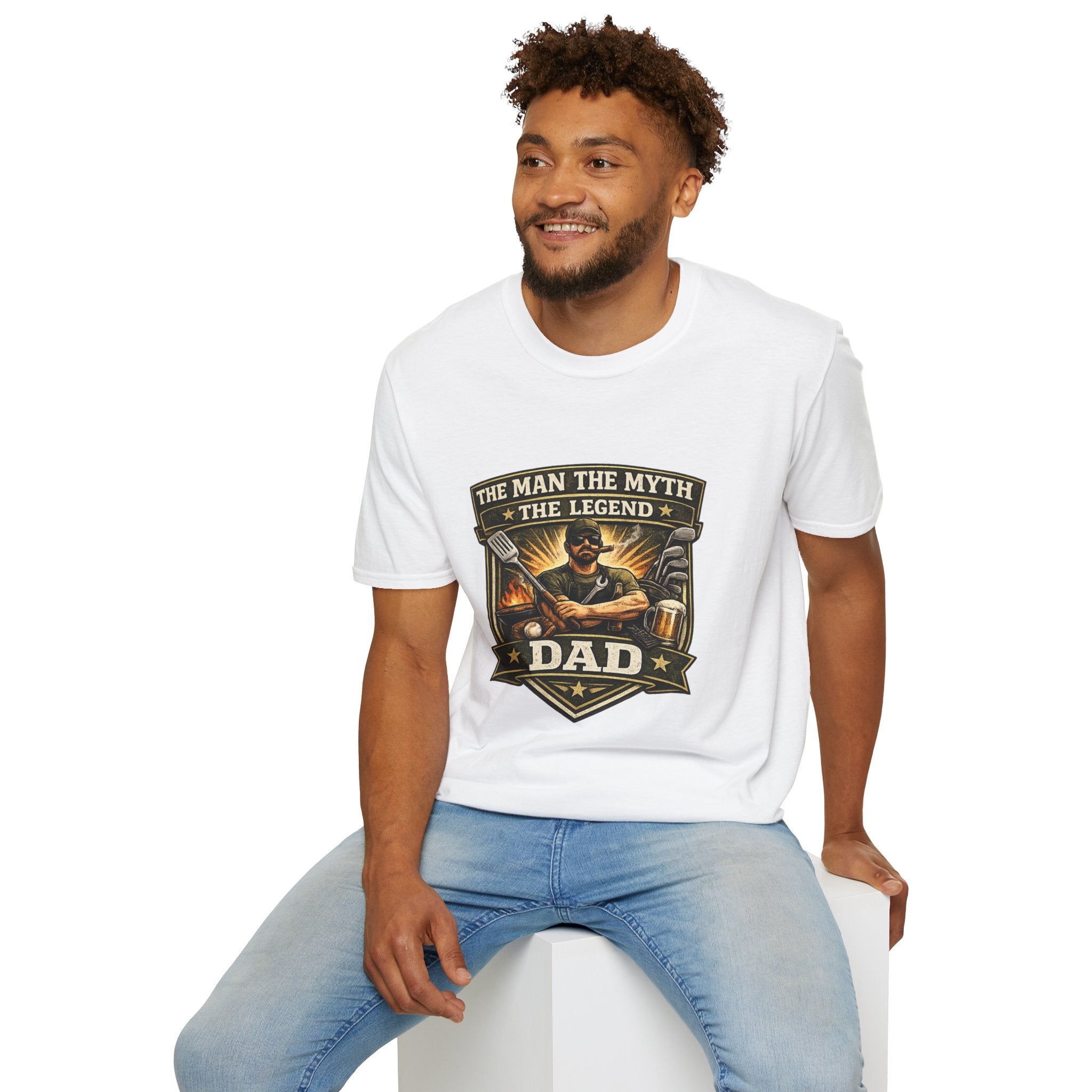 Dad T-Shirt – “The Man The Myth The Legend” Grillmaster Tee