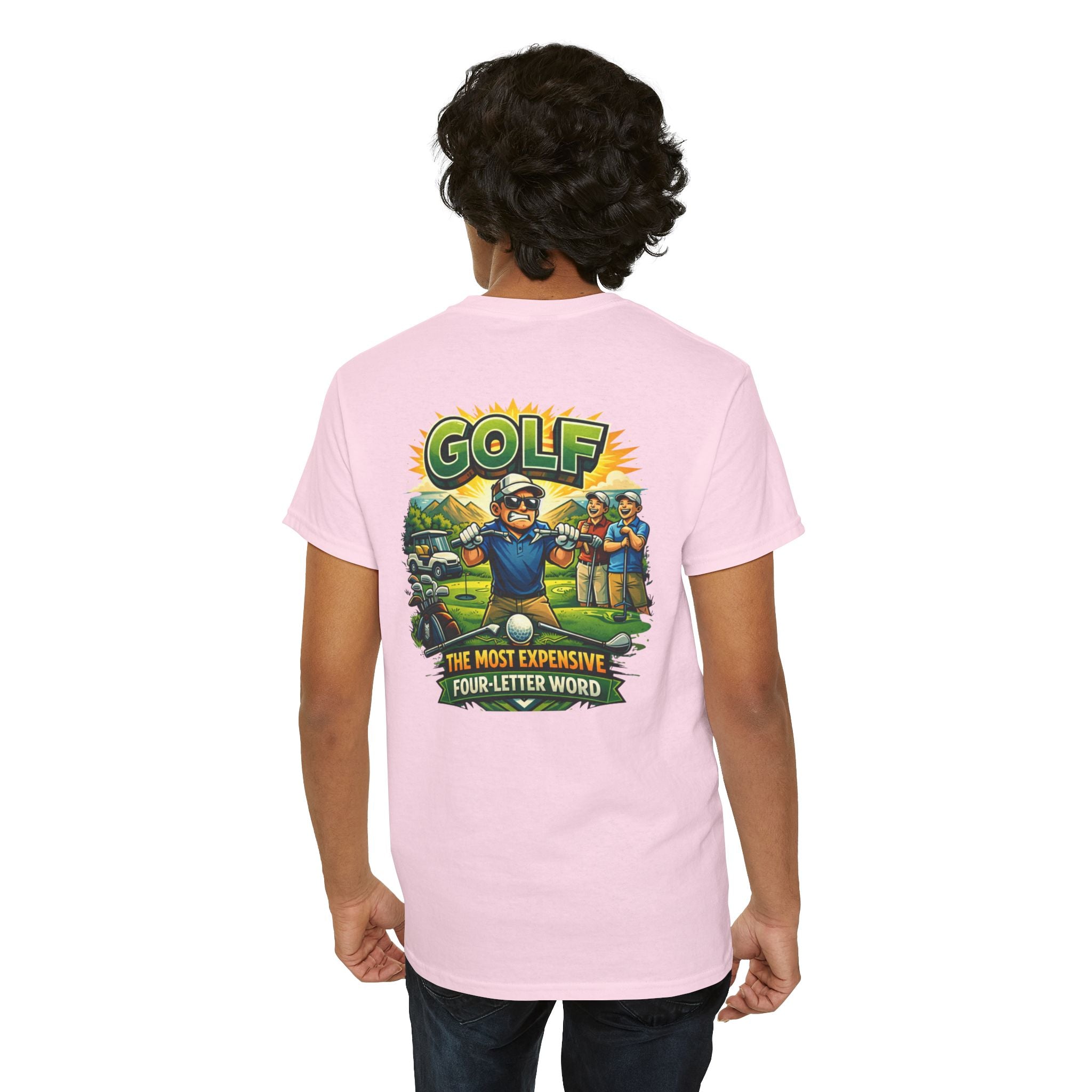 Golf 'The Most Expensive Four‑Letter Word' Comic T‑Shirt