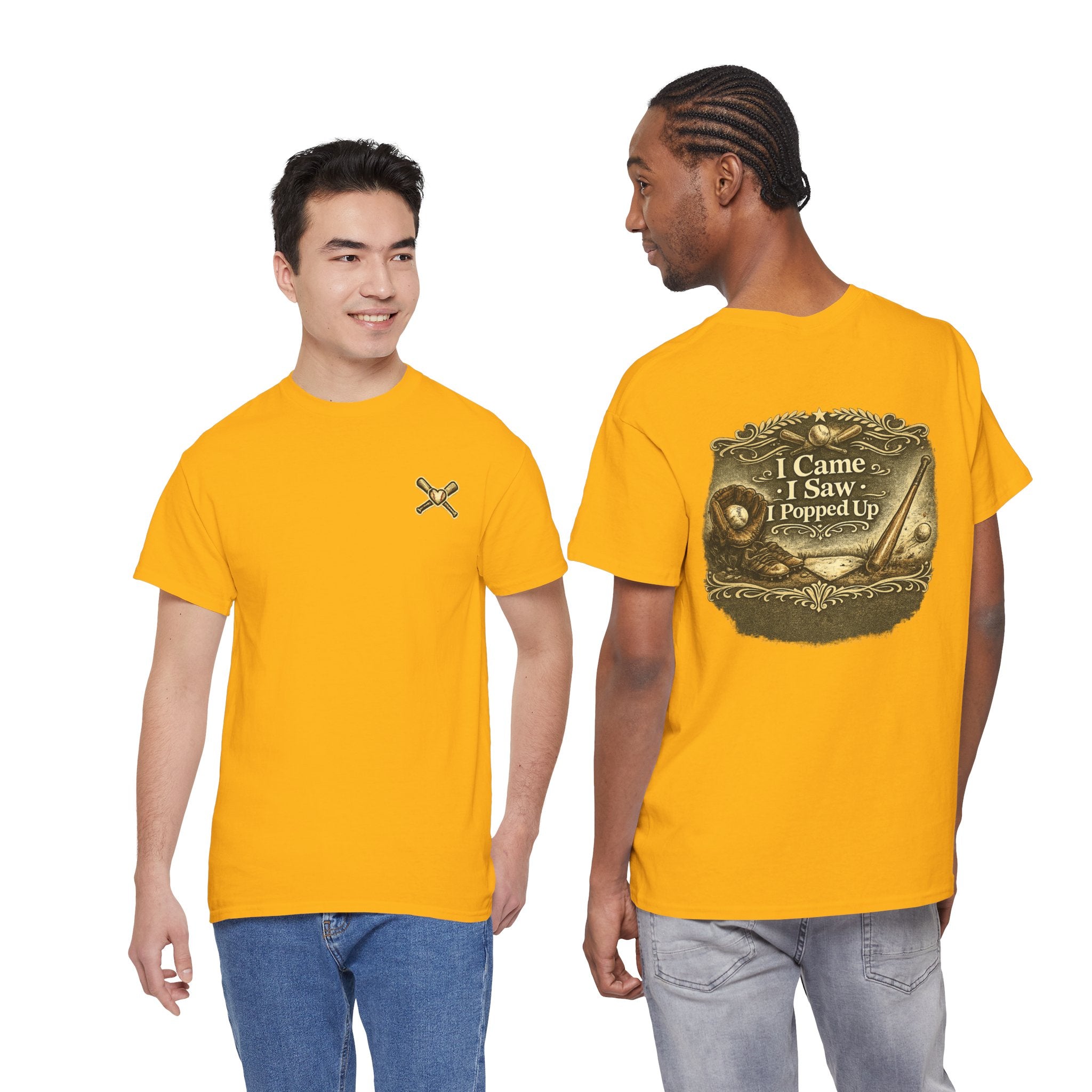I Came I Saw I Popped Up - Funny Baseball T-Shirt